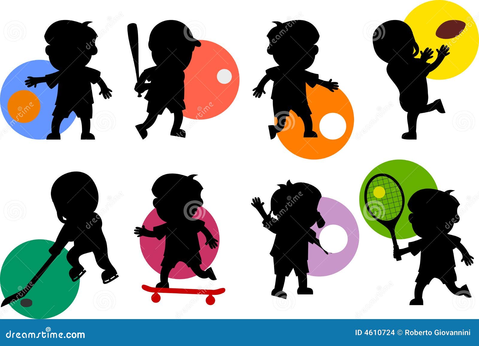 sport kids silhouettes [1]