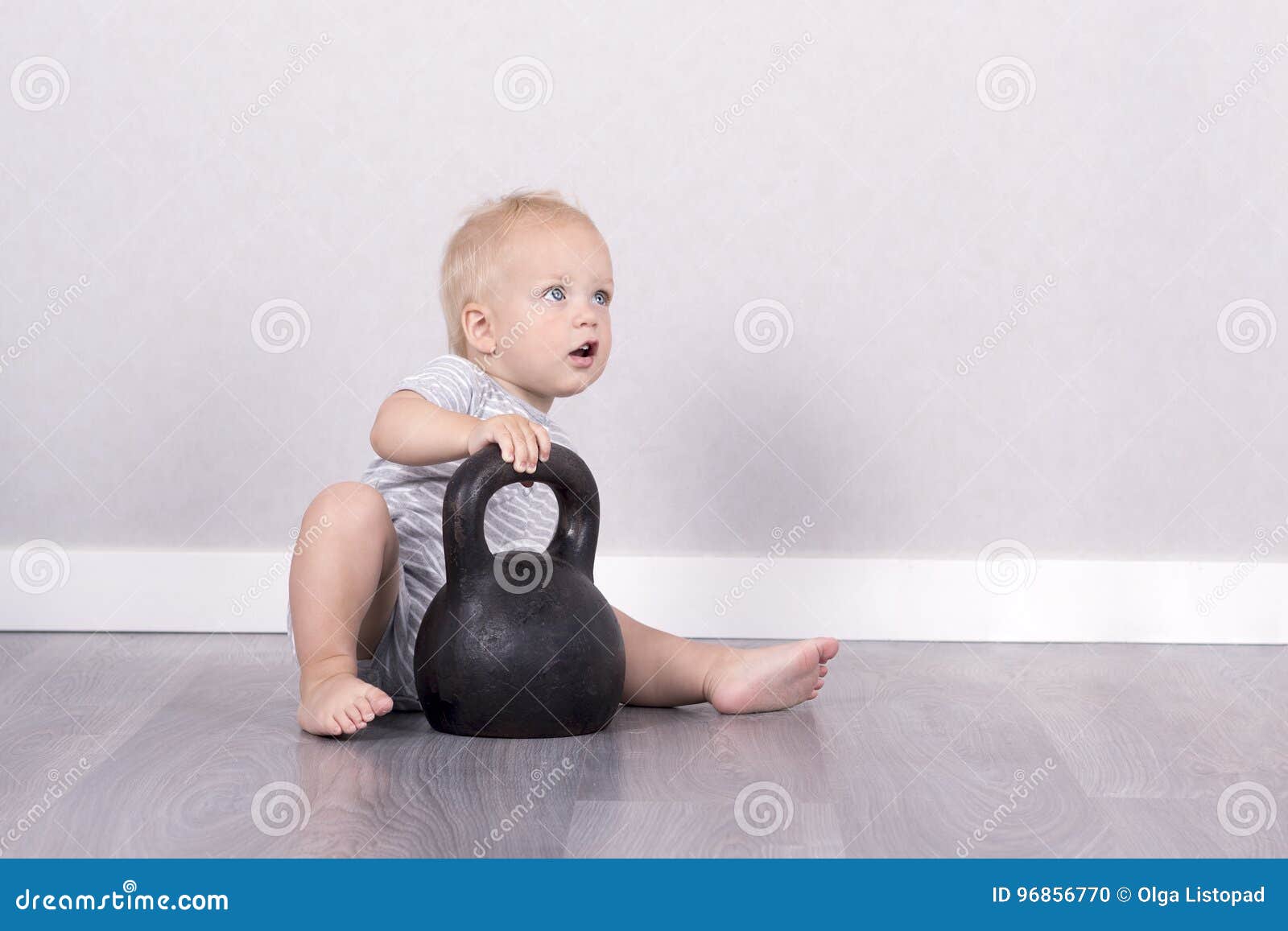 Kettlebell Kid Stock Photos & Stock Photos from Dreamstime