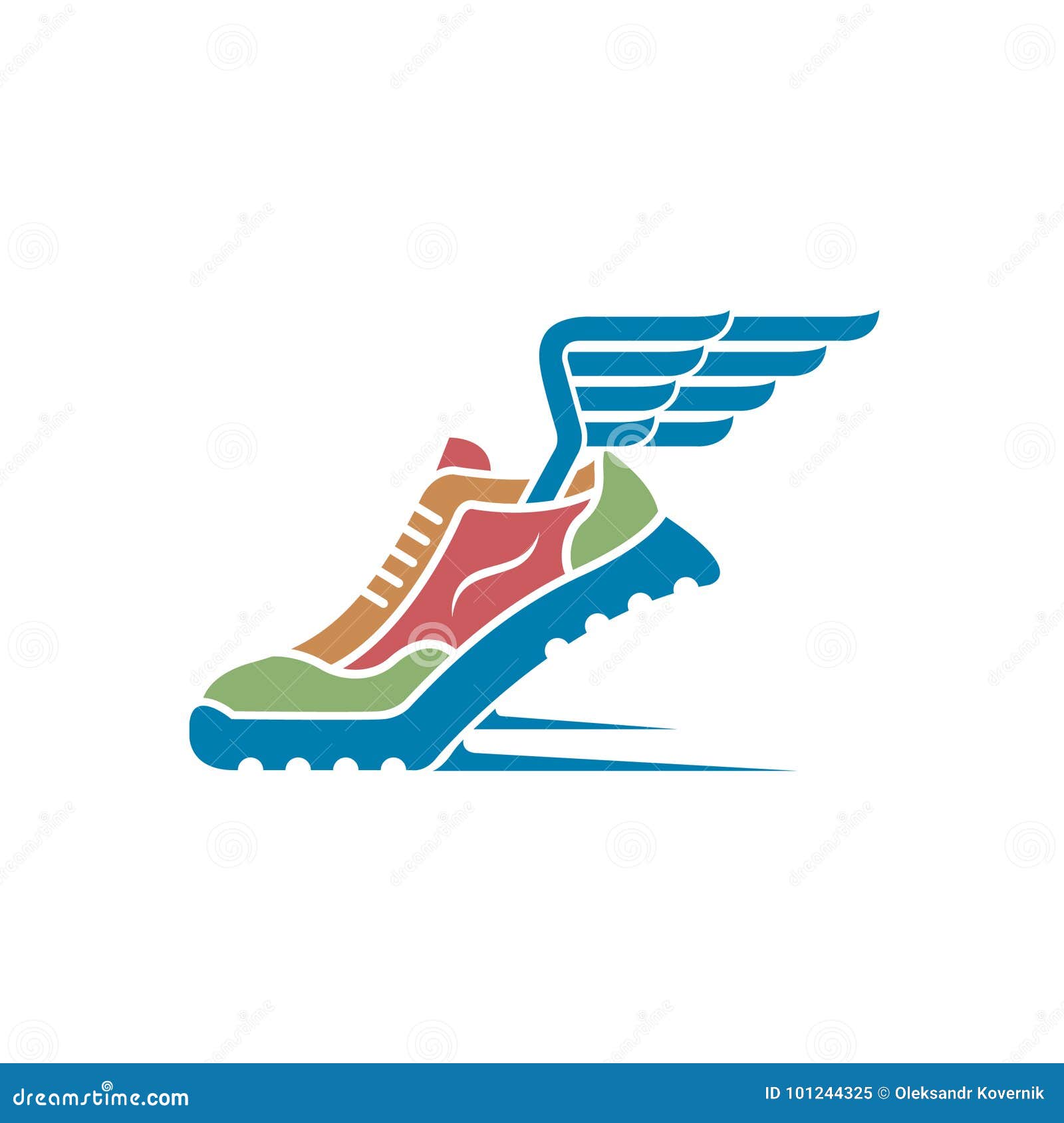 Sport shoe icon stock vector. Illustration of trainers - 101244325