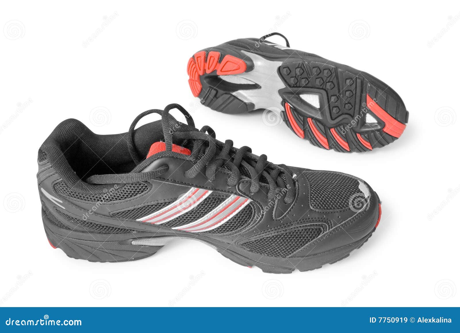 Sport shoes stock image. Image of black, clothing, footwear - 7750919