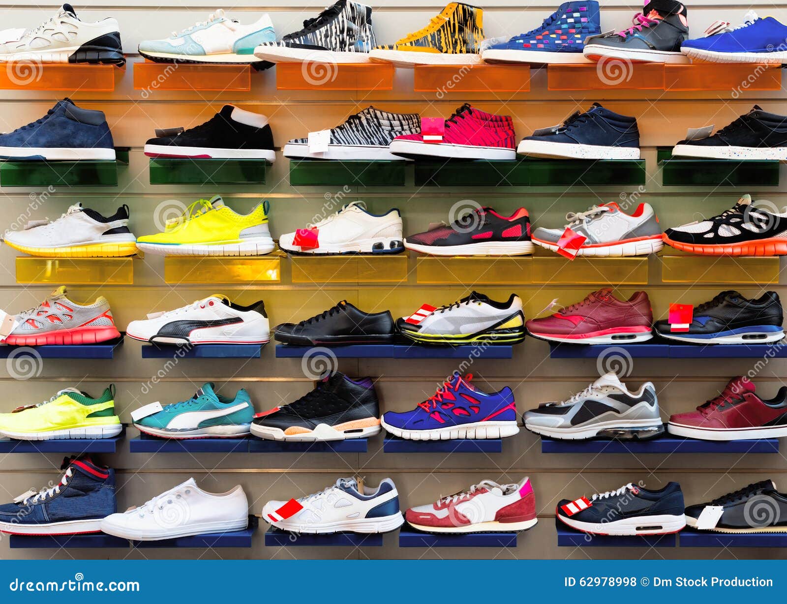 Sport shoes. stock photo. Image of accessory, lots, athletics - 62978998