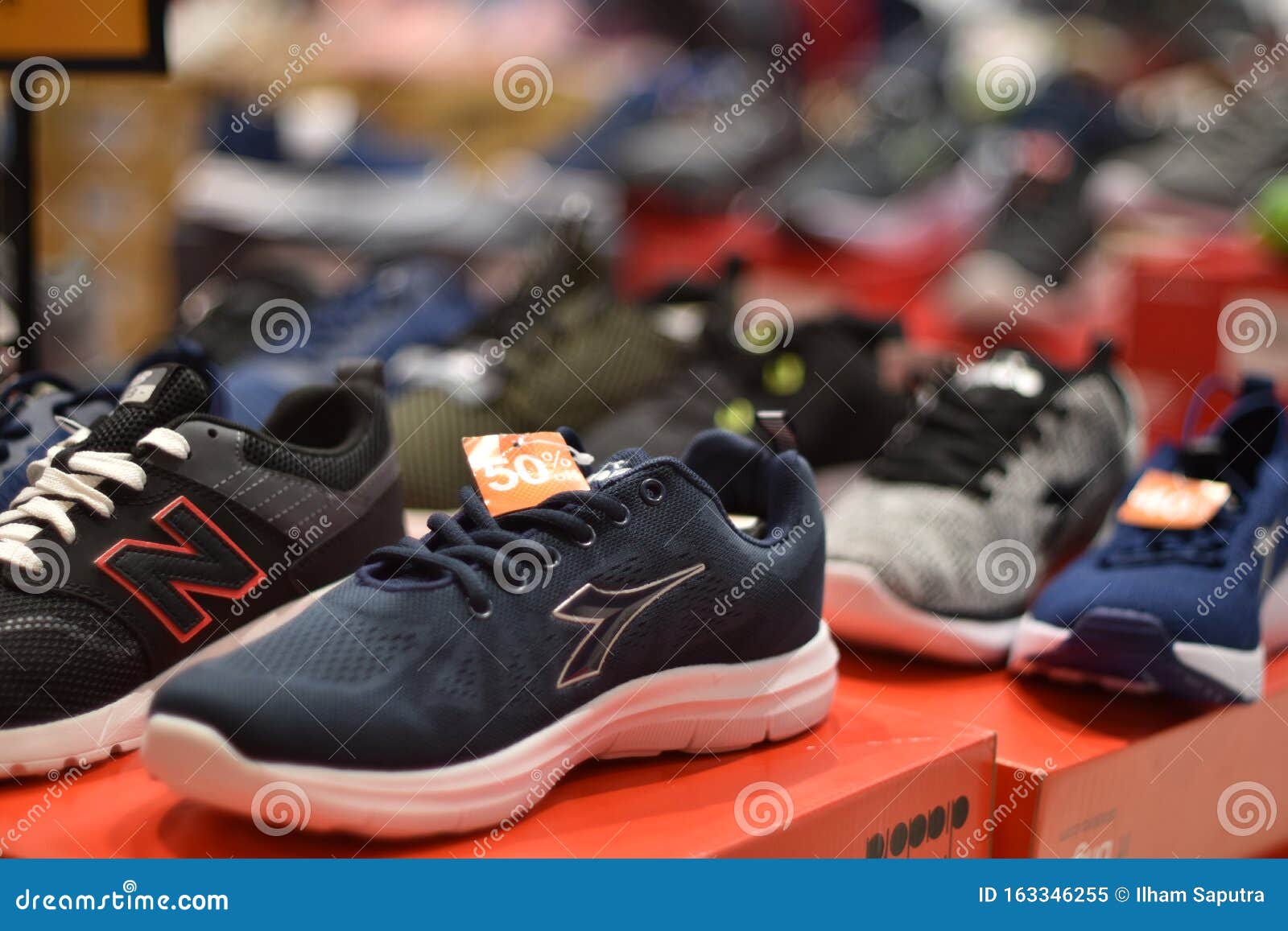 Sport Shoes Discount In The Mall Store Editorial Image