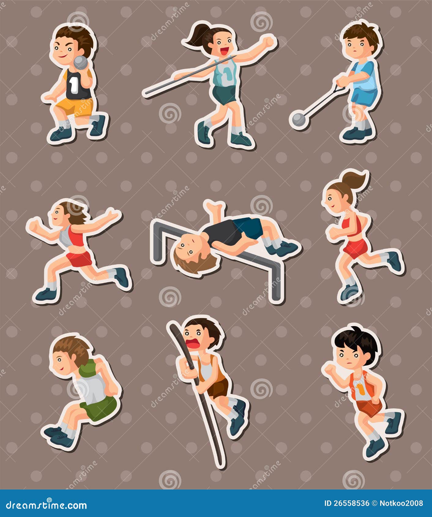Sport stickers stock vector. Illustration of game, achievement 26558536