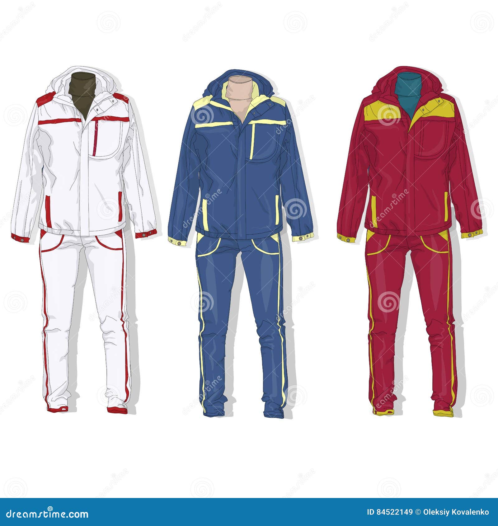 Sport suit vector. stock vector. Illustration of clothing 84522149