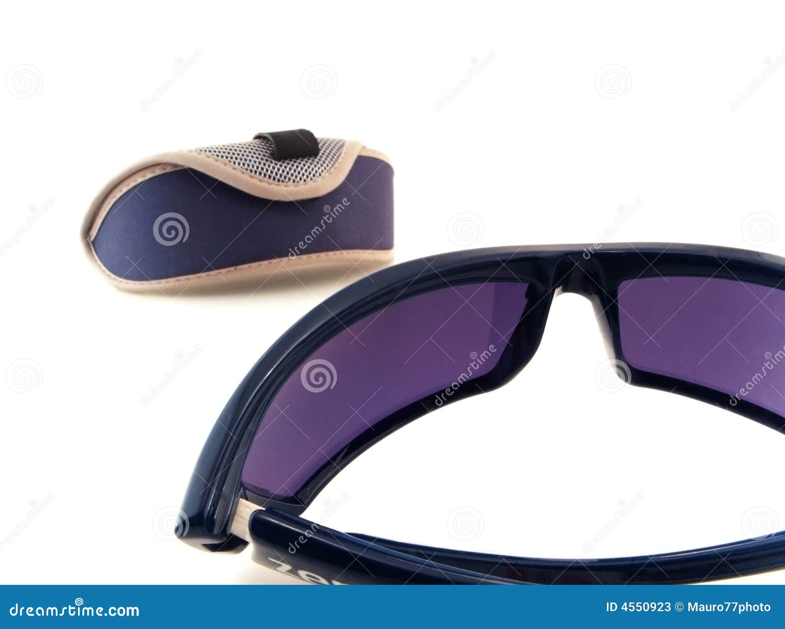Sport sunglasses with case stock image. Image of summer 4550923