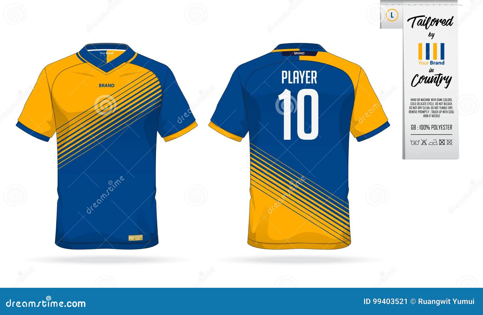 Download Sport T Shirt Or Soccer Jersey Template For Sport Club Sportswear Shirt Mock Up Stock Vector Illustration Of Flat Logo 99403521