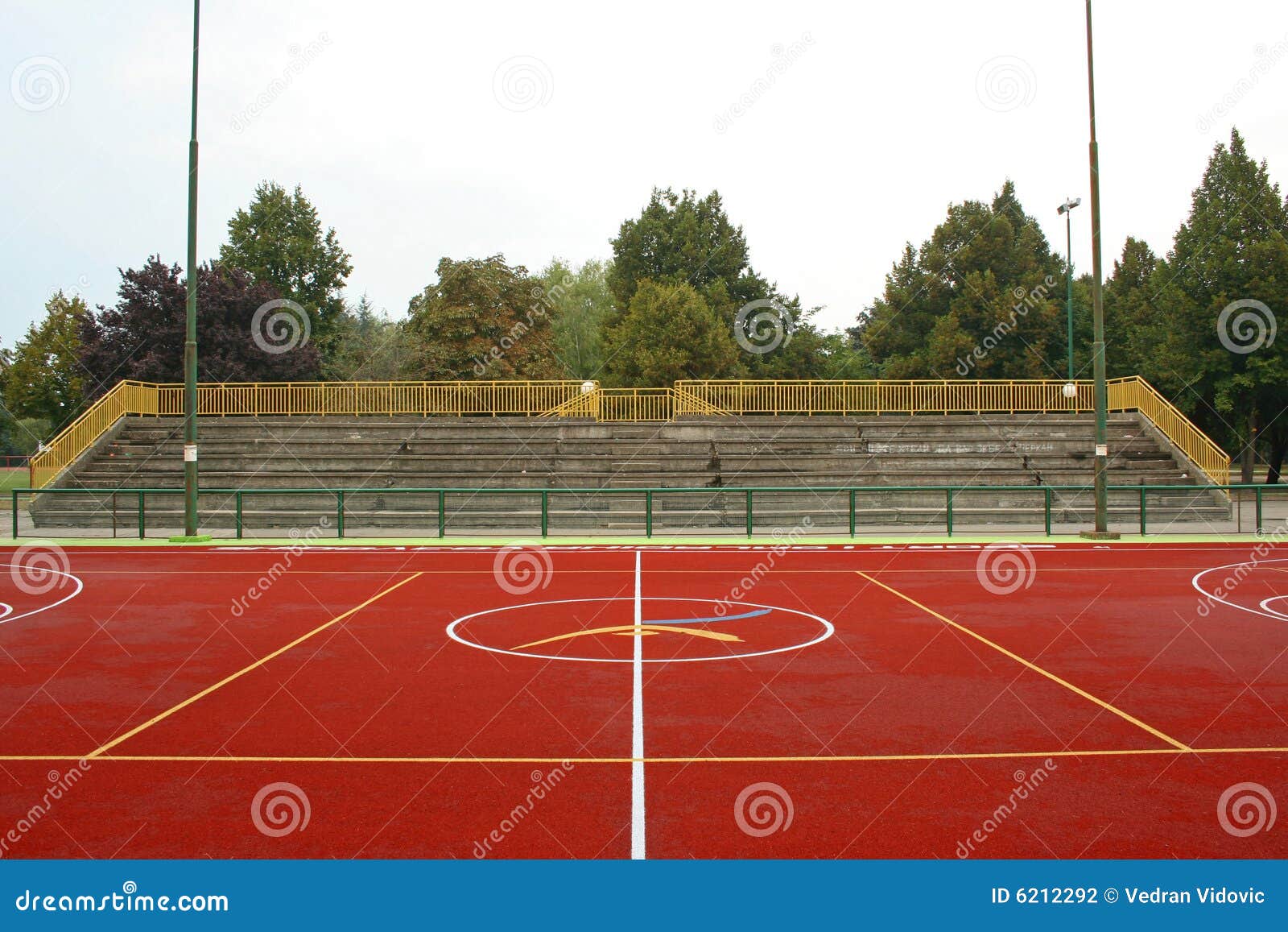 Sport terrain center stock photo. Image of basket, spectator 6212292