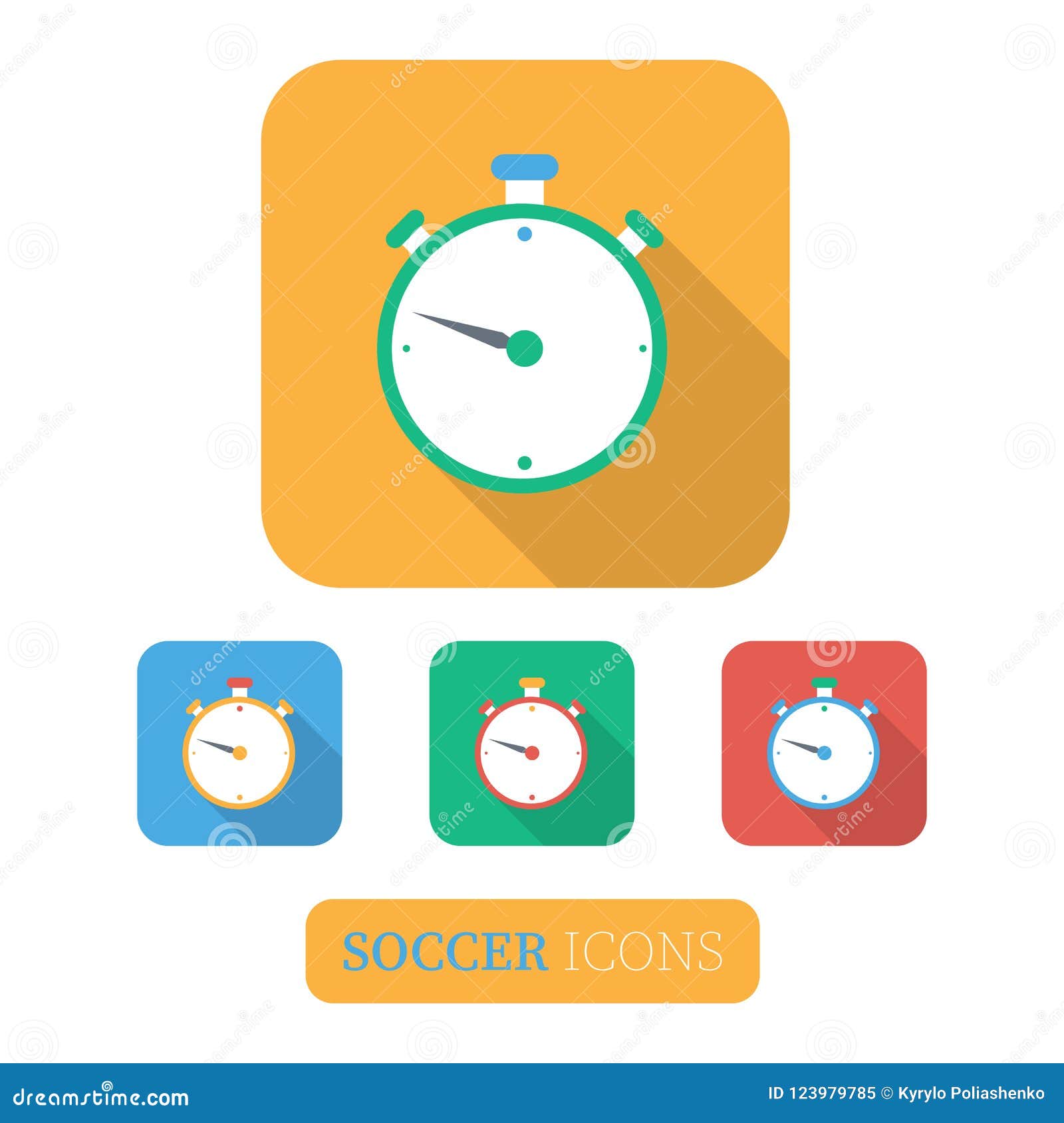 Sport Timer On Competitions. Stock Vector Illustration of control