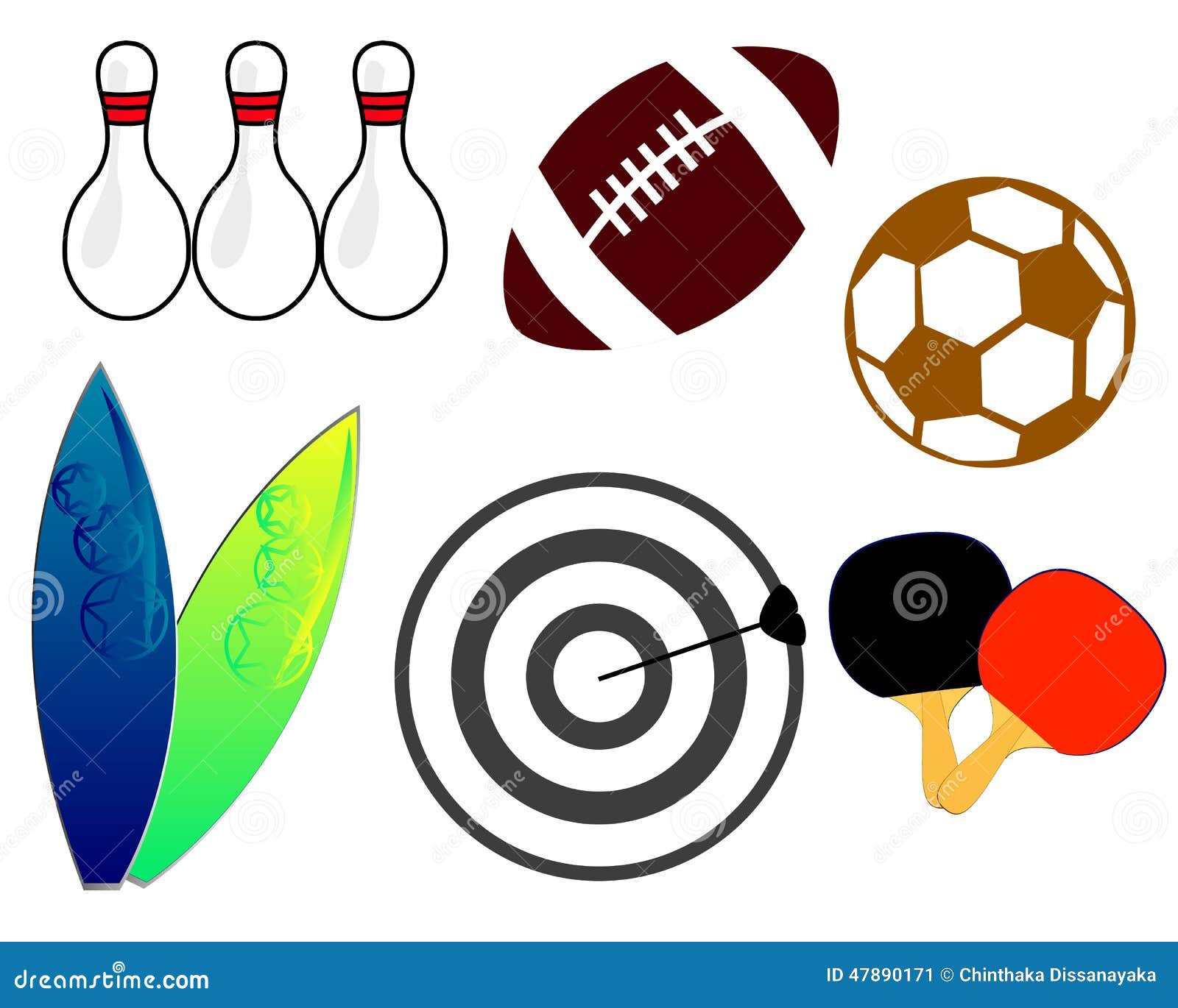 Sport tools stock illustration. Illustration of arrow 47890171