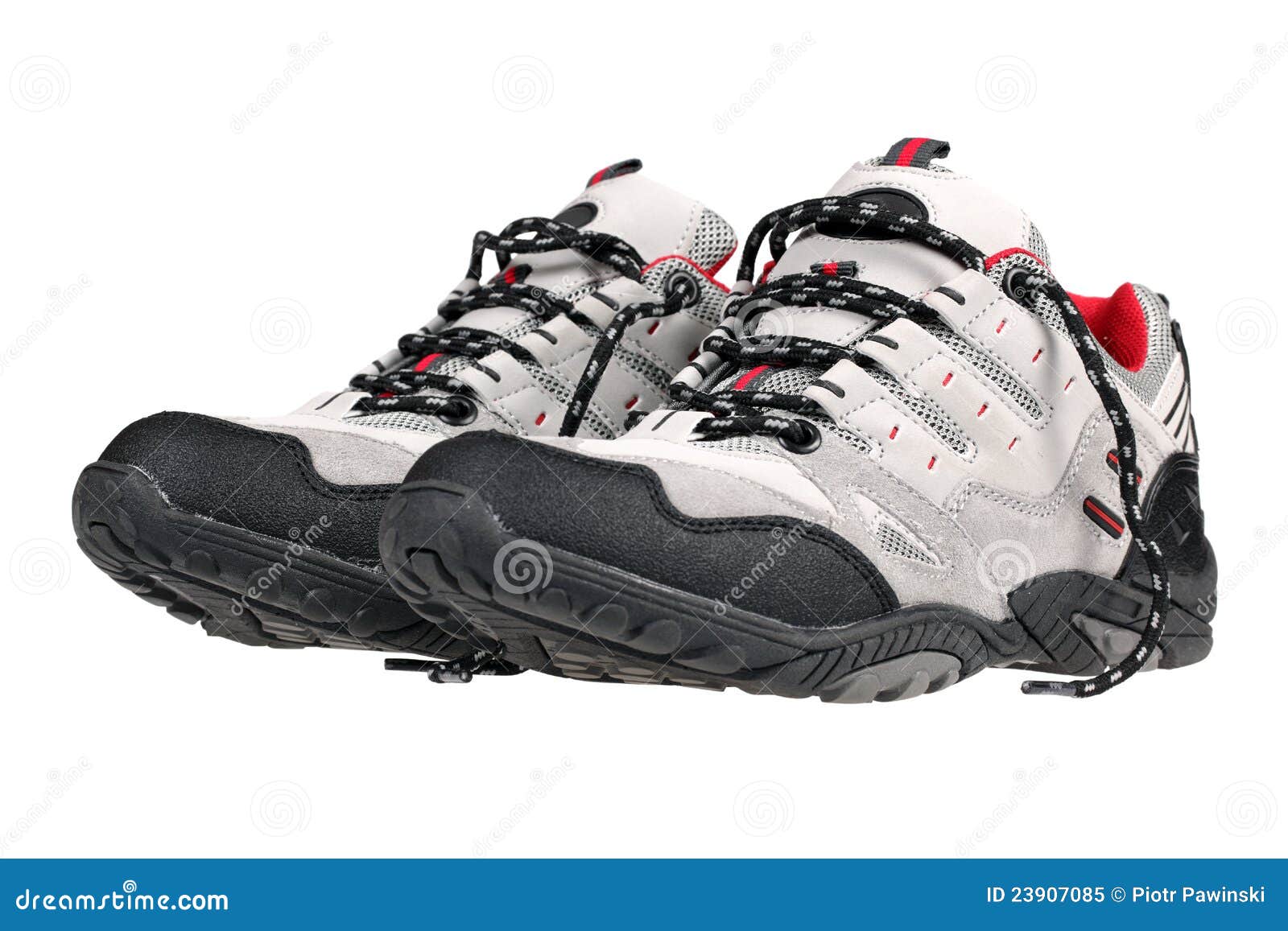 white trekking shoes