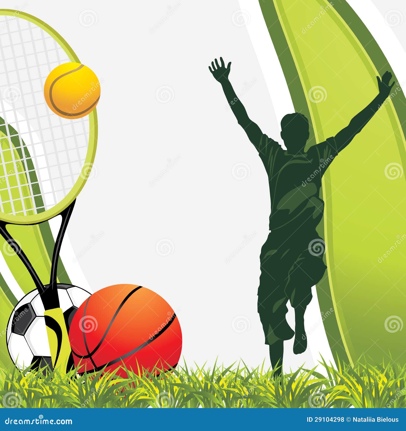 Sporting Balls. Recreation Background Royalty Free Stock Photos Image