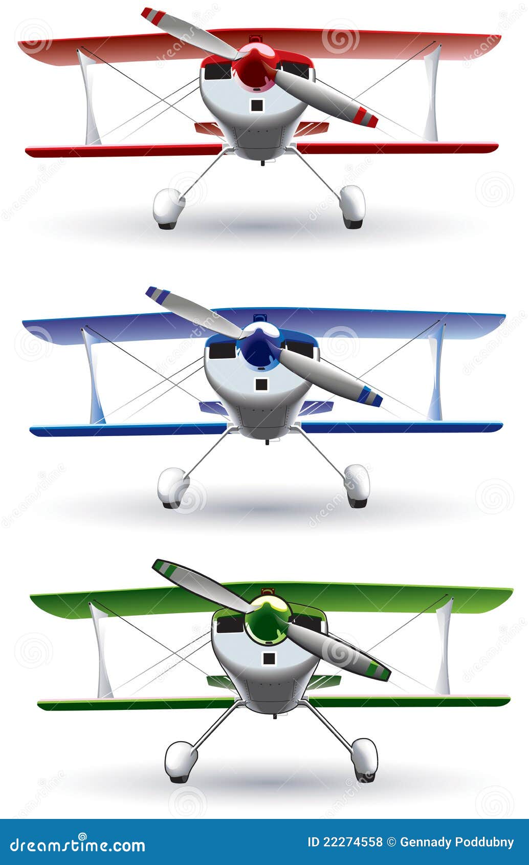 sporting biplane front