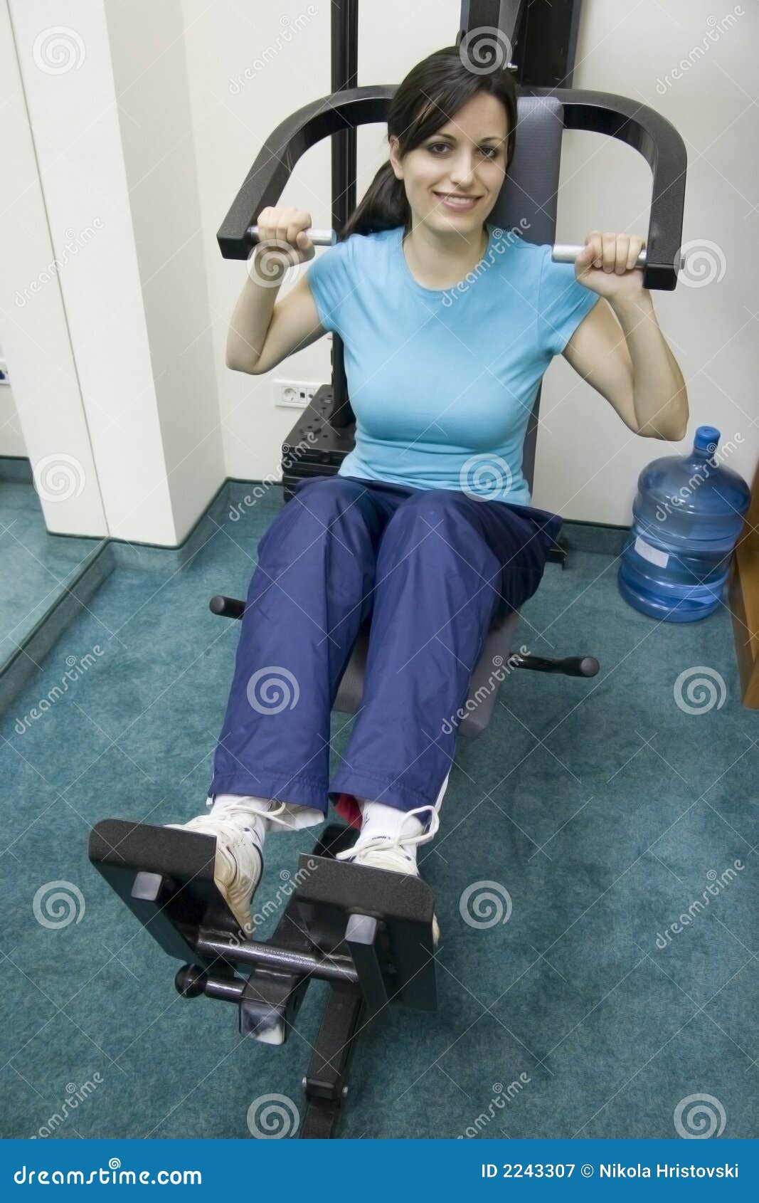 Sporting girl stock image. Image of form, sports, females 2243307