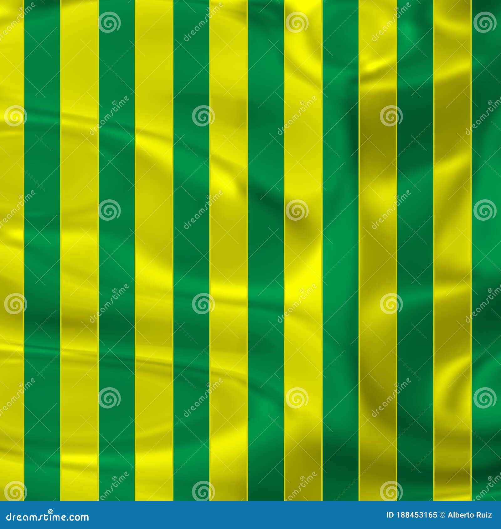 bright sportive green and golden stripes