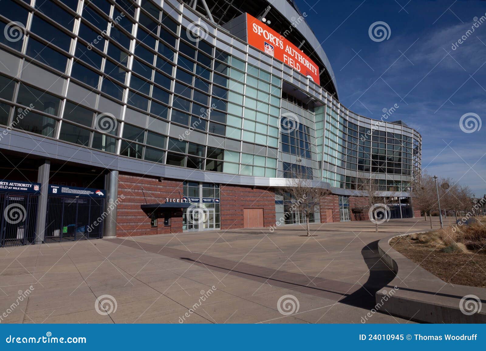 Sports Authority Field in Denver Editorial Image Image of sign, sport