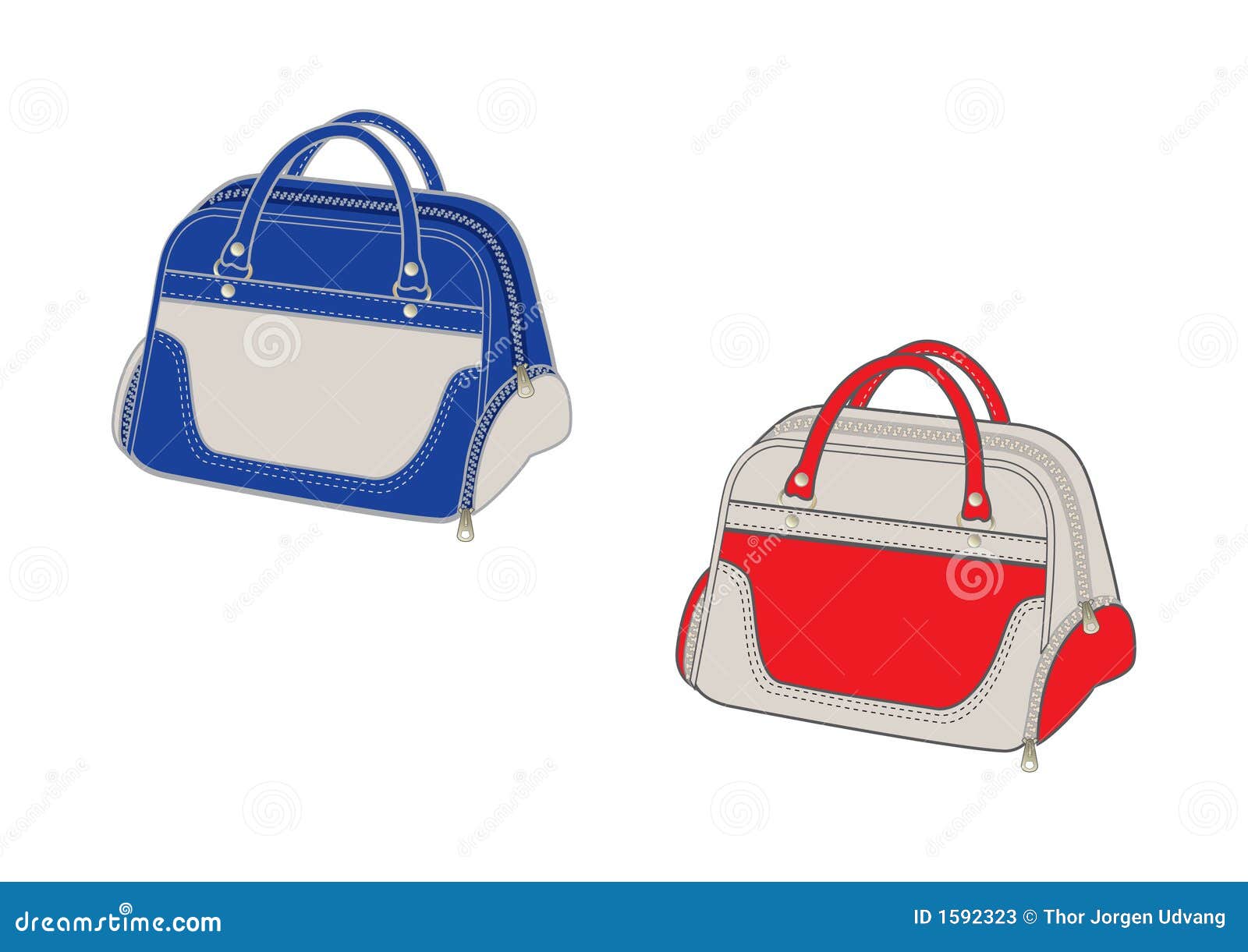 Sportsbag stock vector. Illustration of handle, sport 1592323