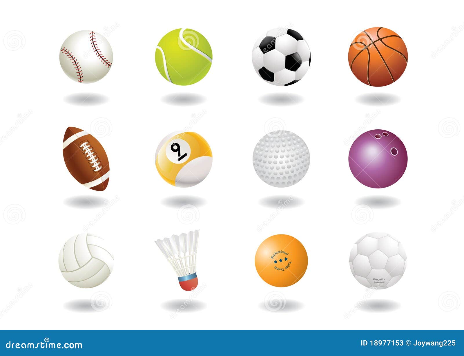 Sports ball icons stock vector. Illustration of movement 18977153