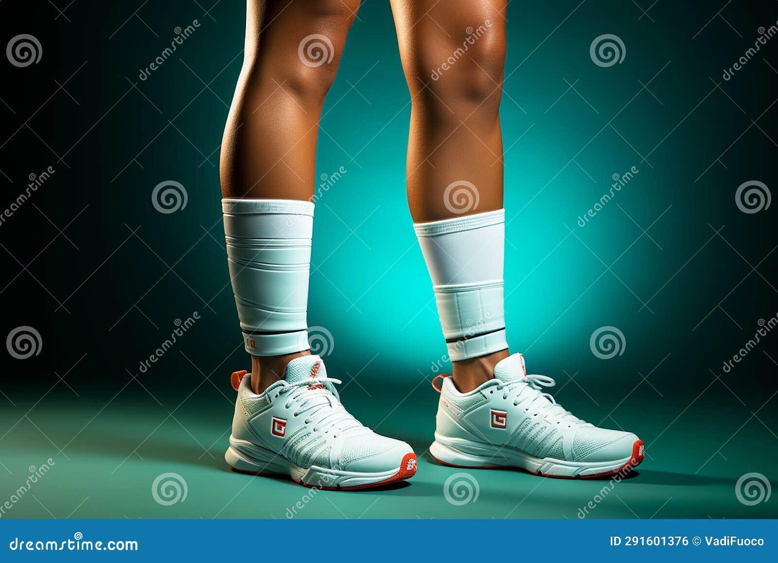 Sports Bandage for Legs, Knees Stock Illustration Illustration of