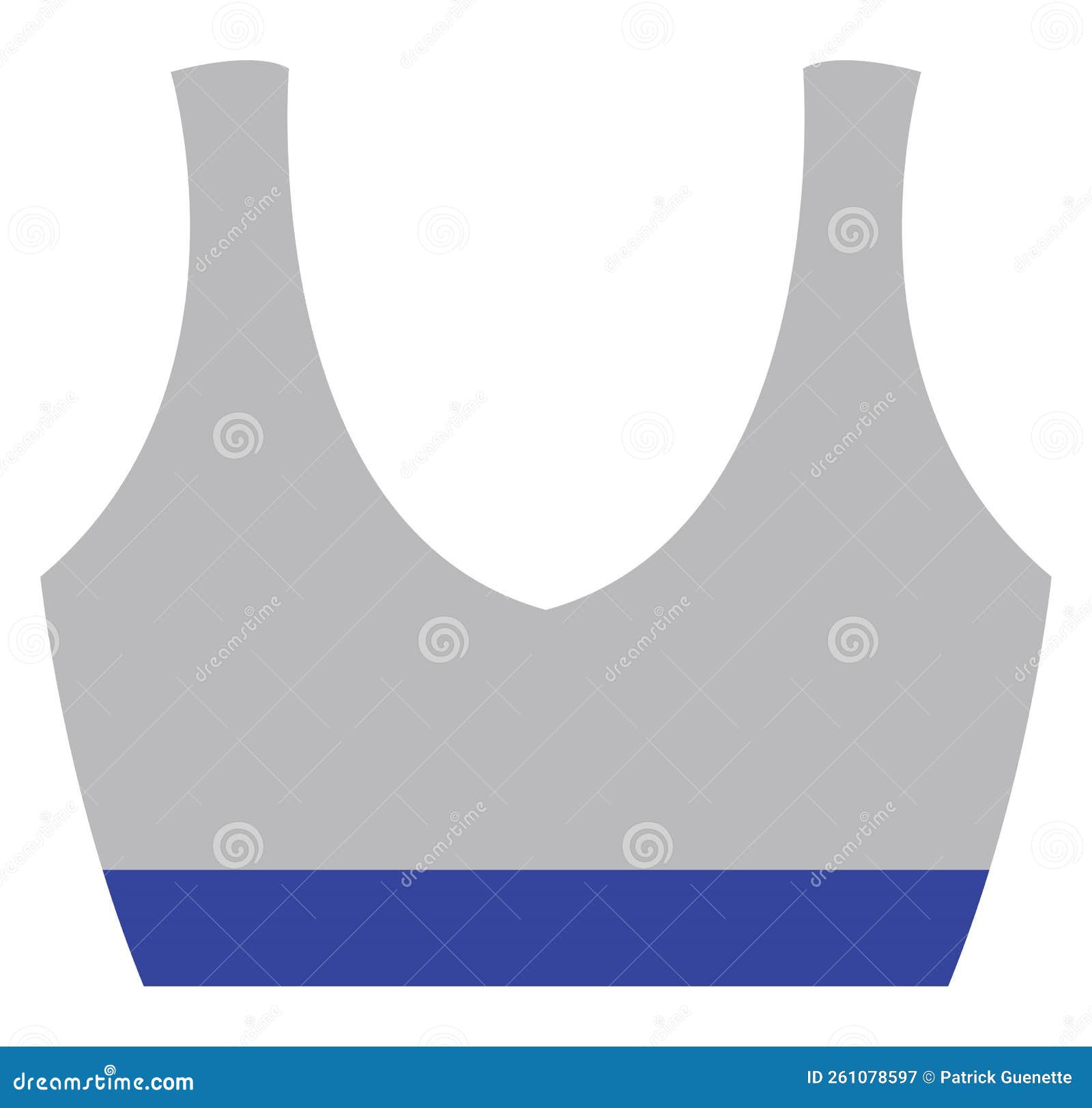 Sports bra, icon stock vector. Illustration of style 261078597