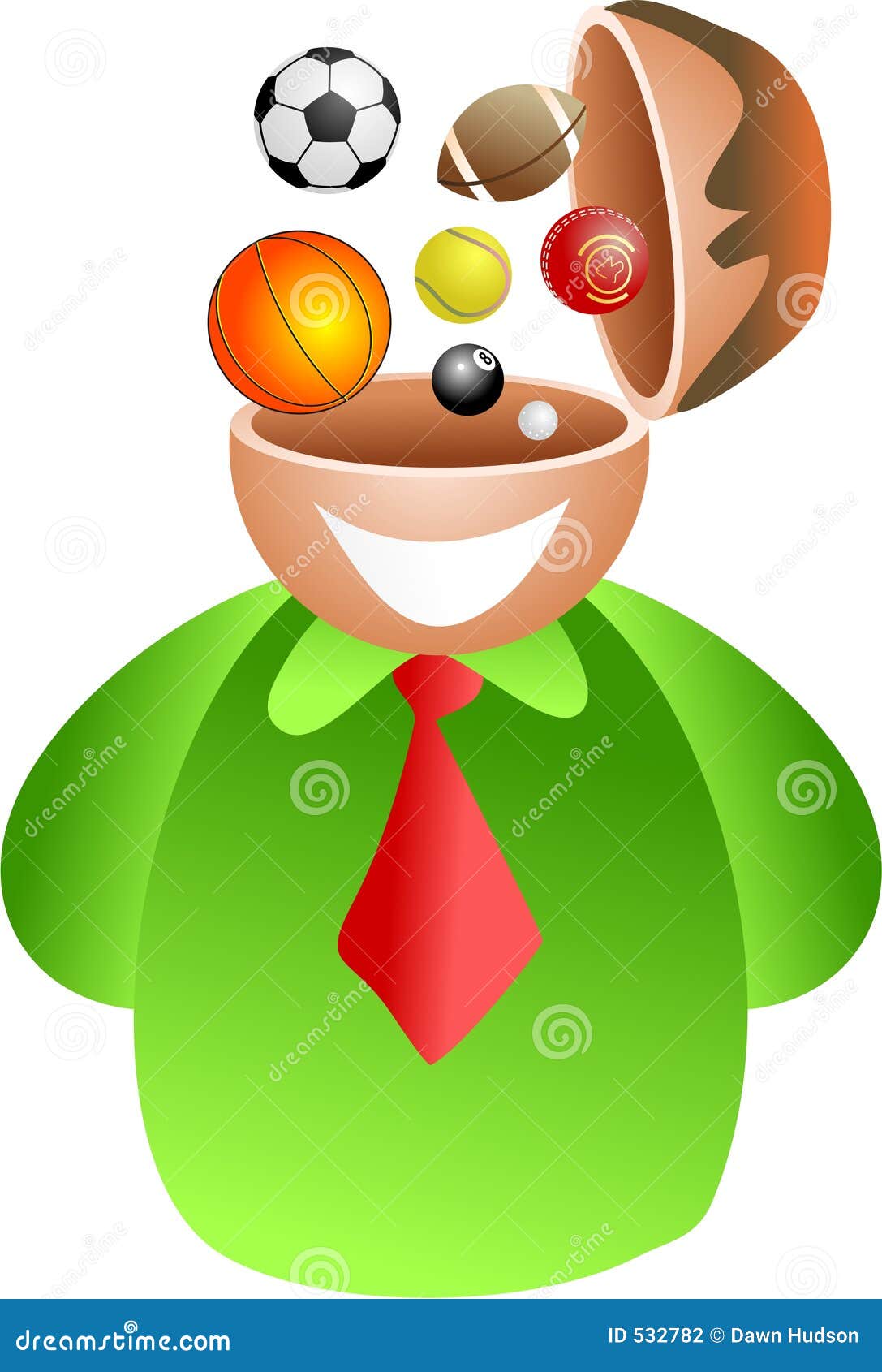 Sports brain stock illustration. Illustration of abilities 532782