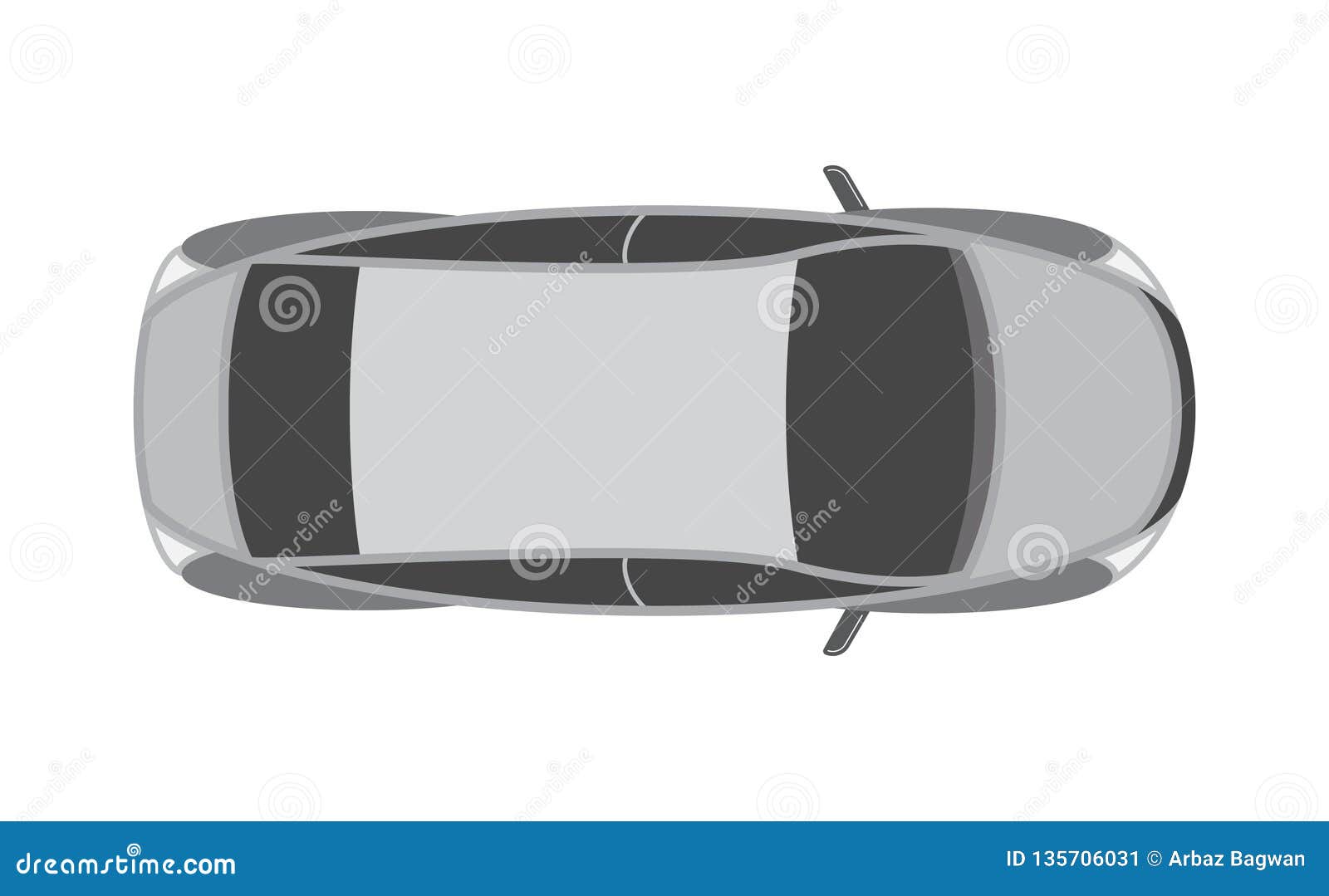 Sports car design top view stock vector. Illustration of professional