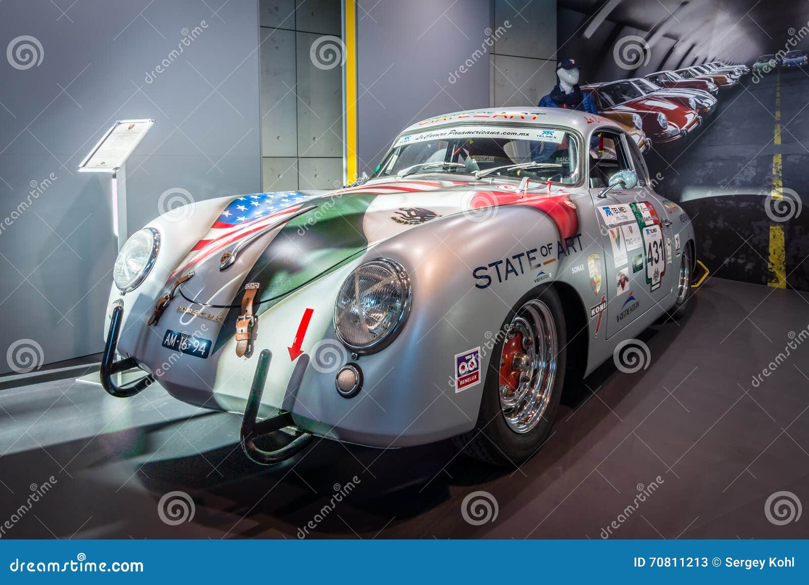 Sports Car Porsche 356A Carrera Panamericana Coupe, 1953. Editorial Stock  Photo - Image of carrera, panamericana: 70811213