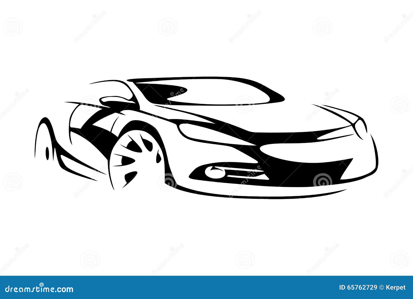 Sports Car Outline Logo