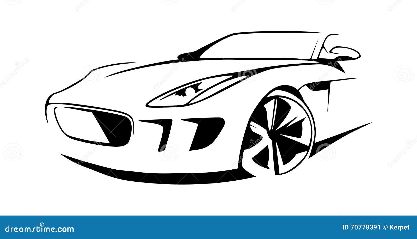 Download Sports Car Silhouette Vector Stock Vector - Illustration ...