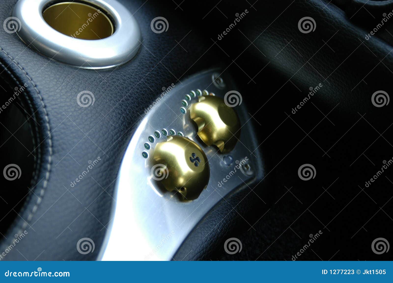 Sports car switchgear stock image. Image of quality, brushed 1277223