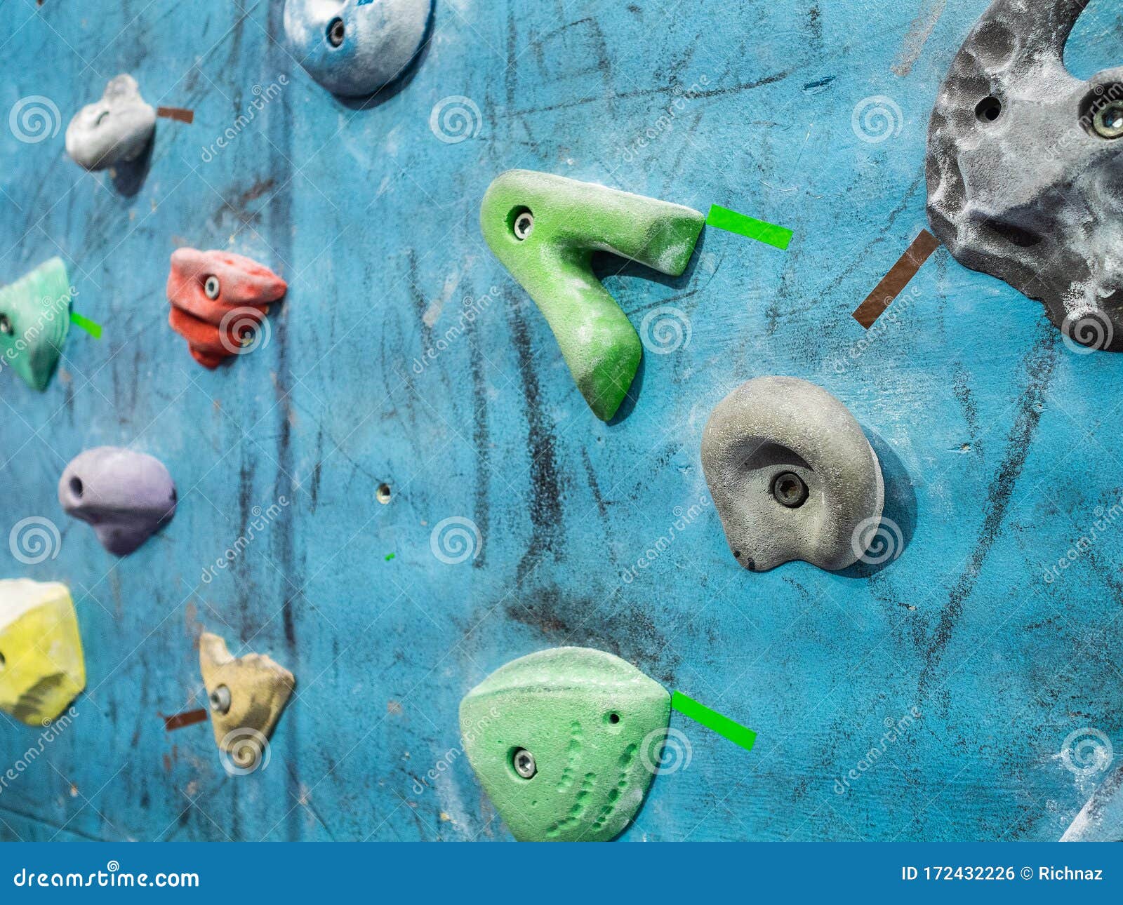 Sports Center for Climbers. Wall with Obstacles Stock Photo Image of