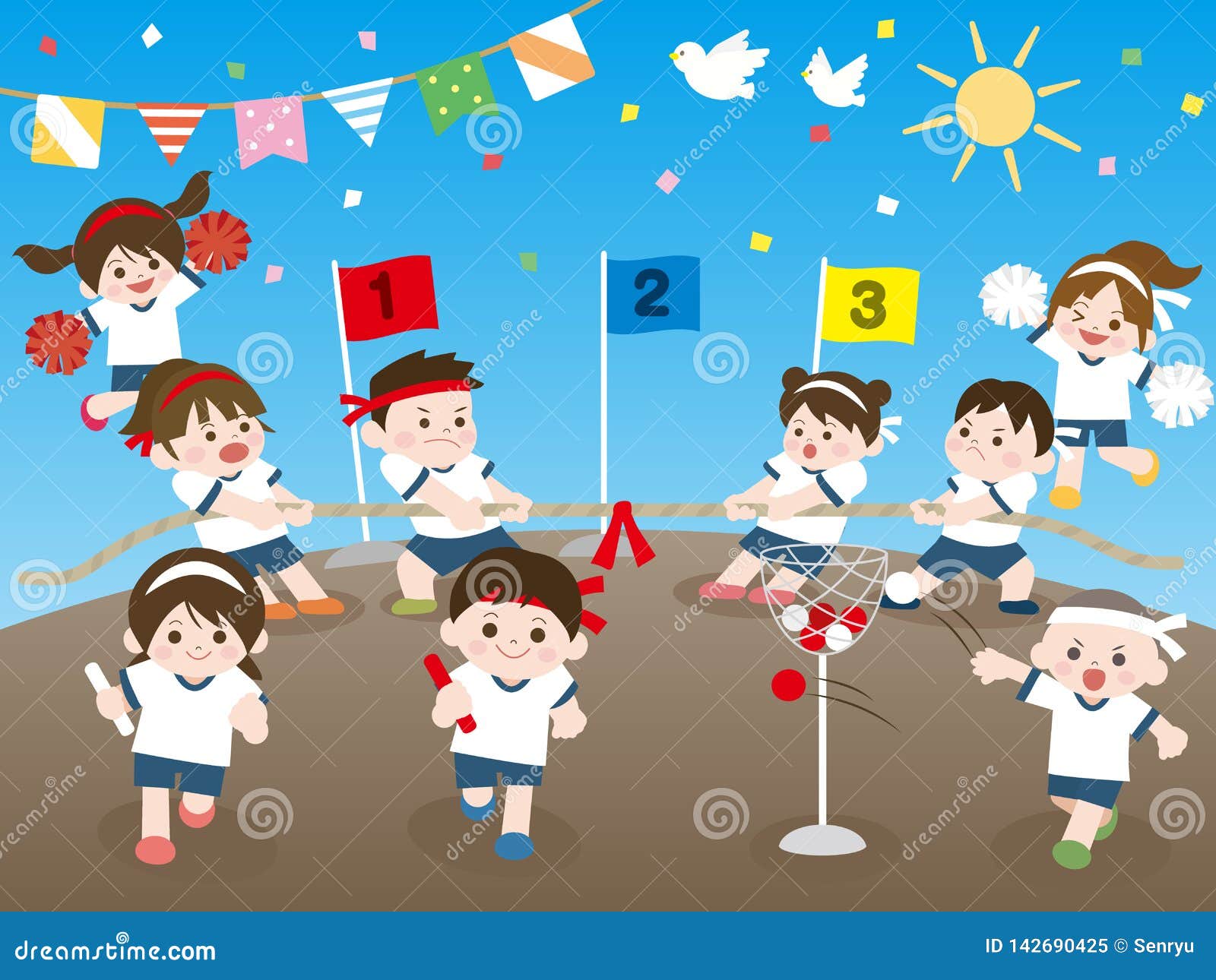 Sports Day Children Stock Illustrations – 747 Sports Day Children Stock  Illustrations, Vectors & Clipart - Dreamstime
