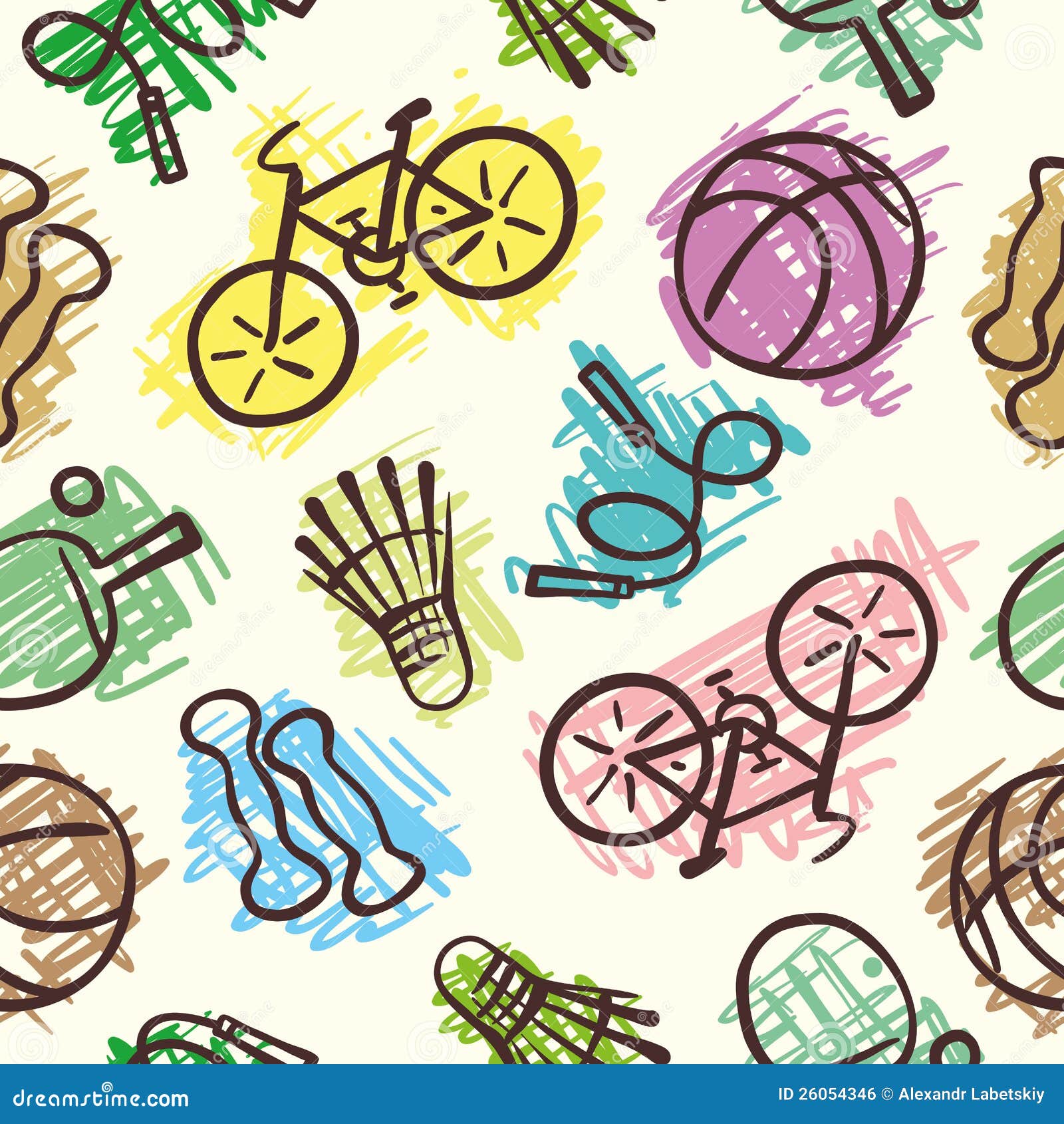 Sports elements stock vector. Illustration of artwork 26054346