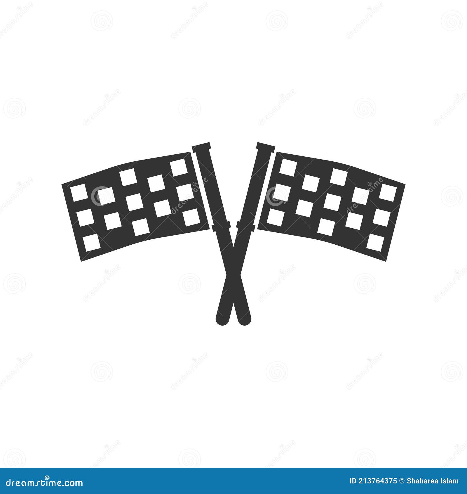 Sports flag icon stock vector. Illustration of flag 213764375