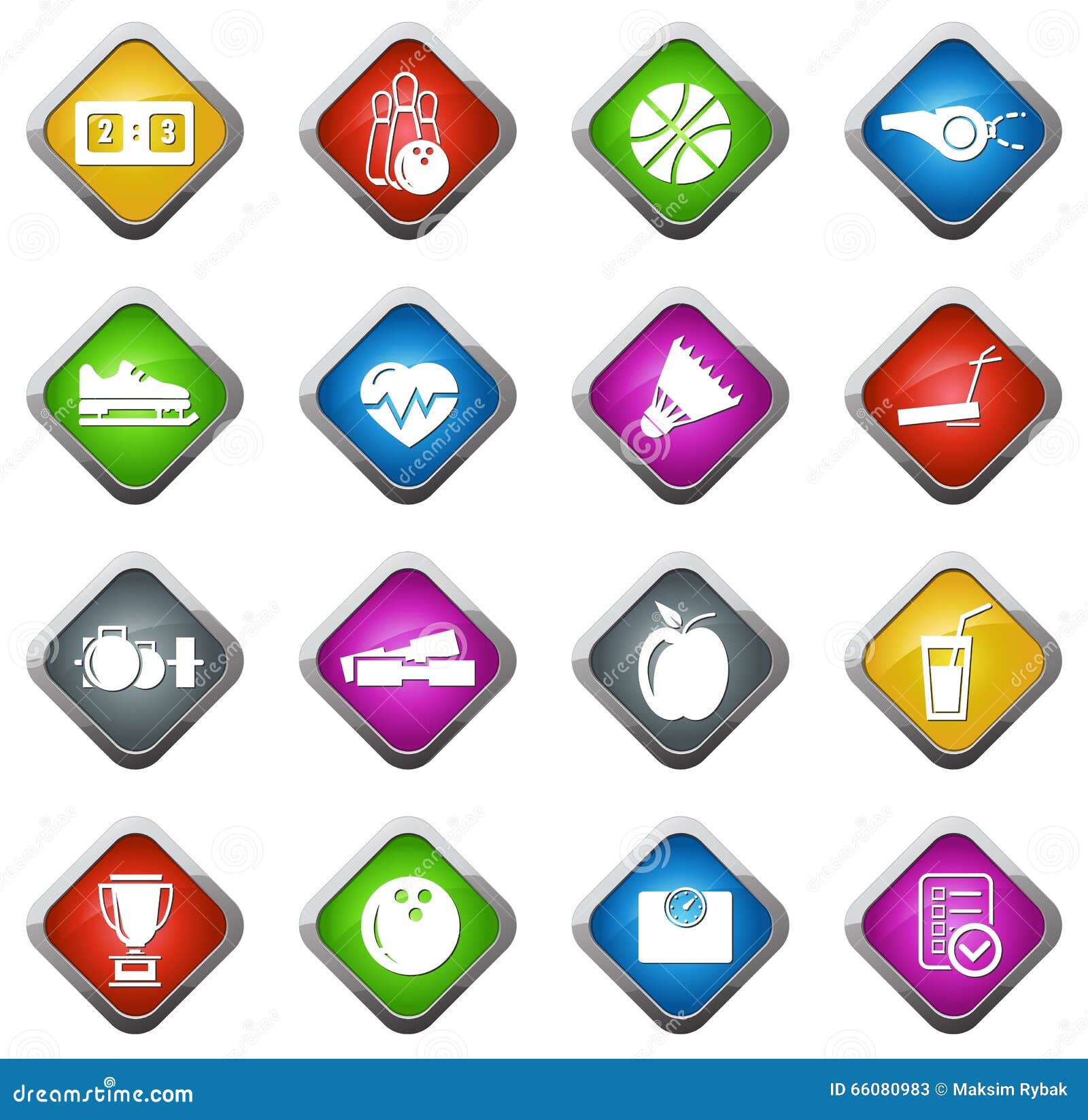 Sports icons set stock vector. Illustration of tennis 66080983