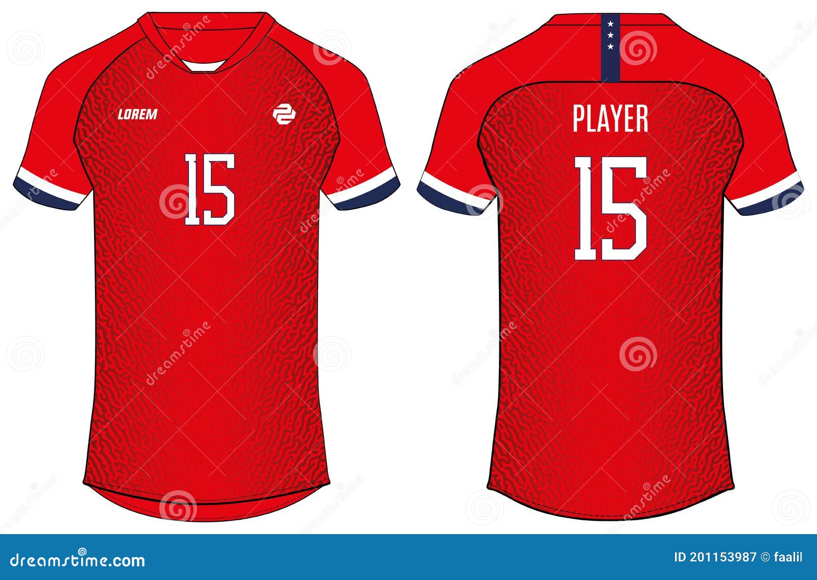 Sports Tshirt Jersey Design Vector Template, Sports Kit Concept with
