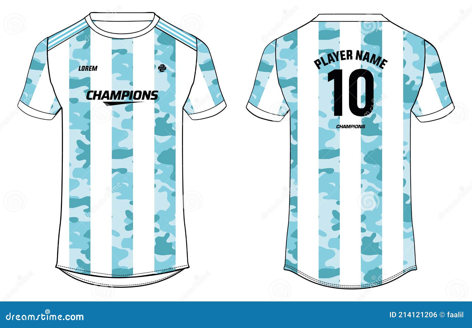 Sports Jersey T Shirt Design Concept Vector Template, Argentina ...