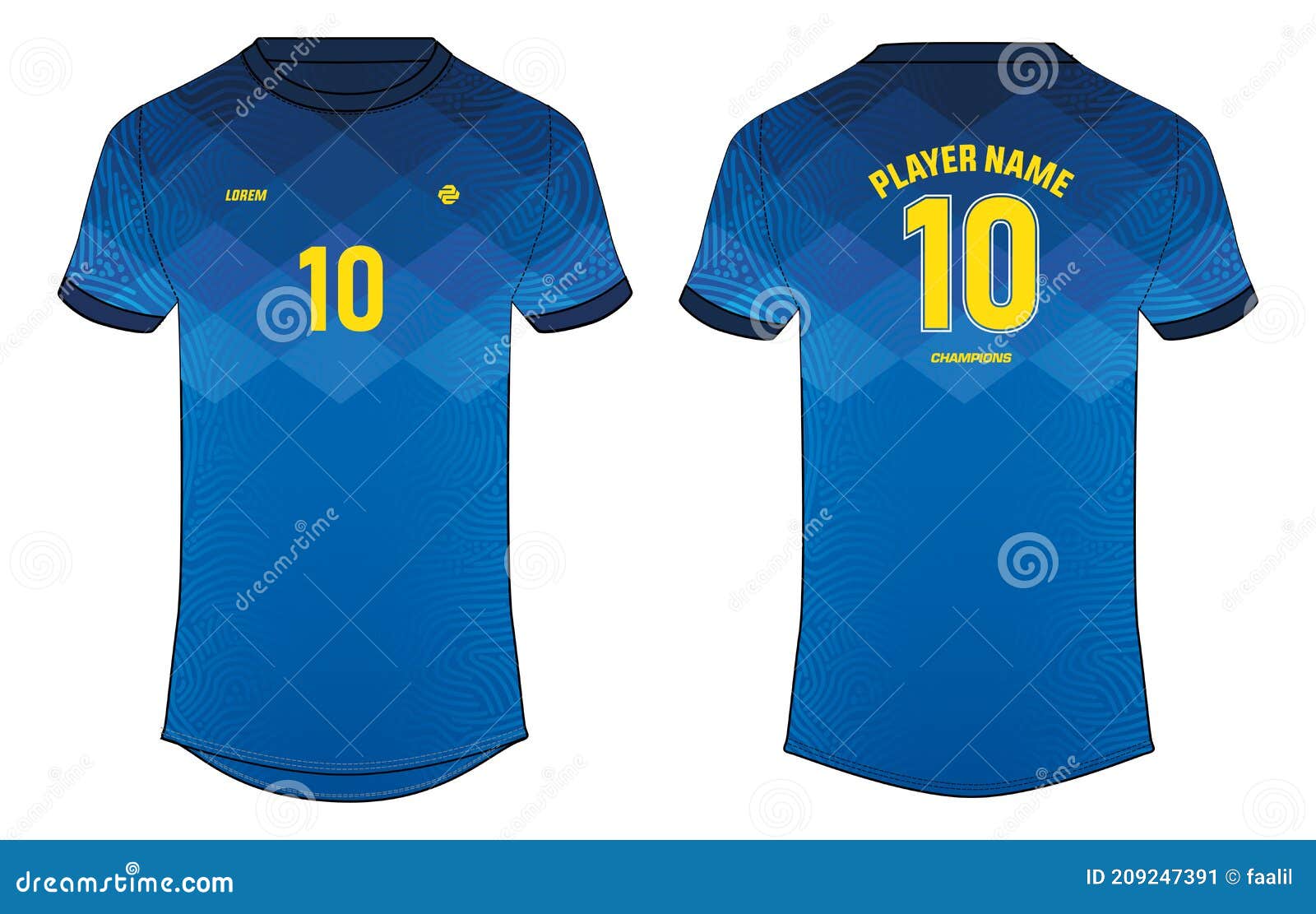 Sports Jersey T Shirt Design Concept Vector Template, Brazil Jersey Concept  with Front and Back View for Football, Cricket, Soccer Stock Vector -  Illustration of badminton, brazil: 209247391