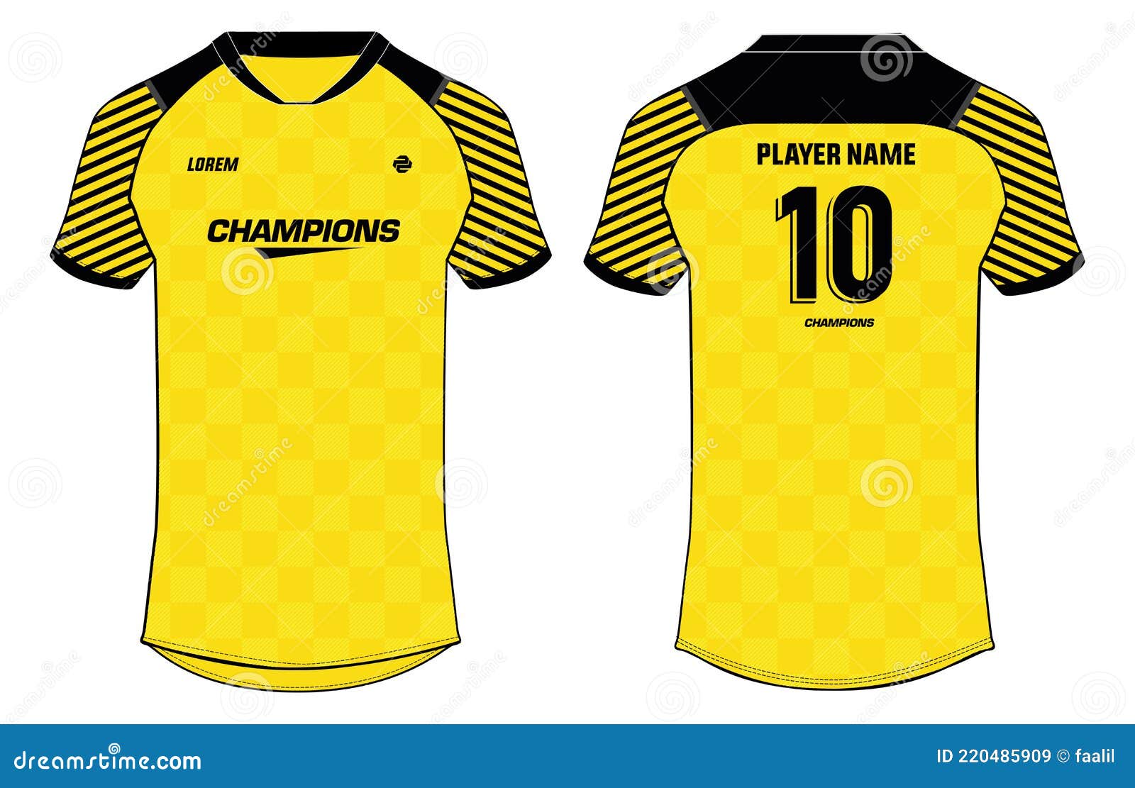 Sports t shirt design football jersey concept Vector Image