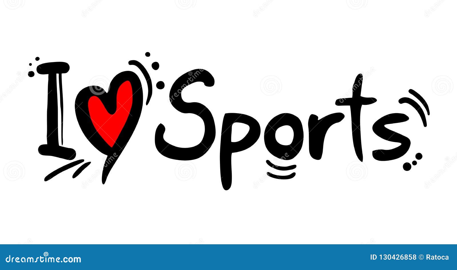 Sports love message stock vector. Illustration of love 130426858