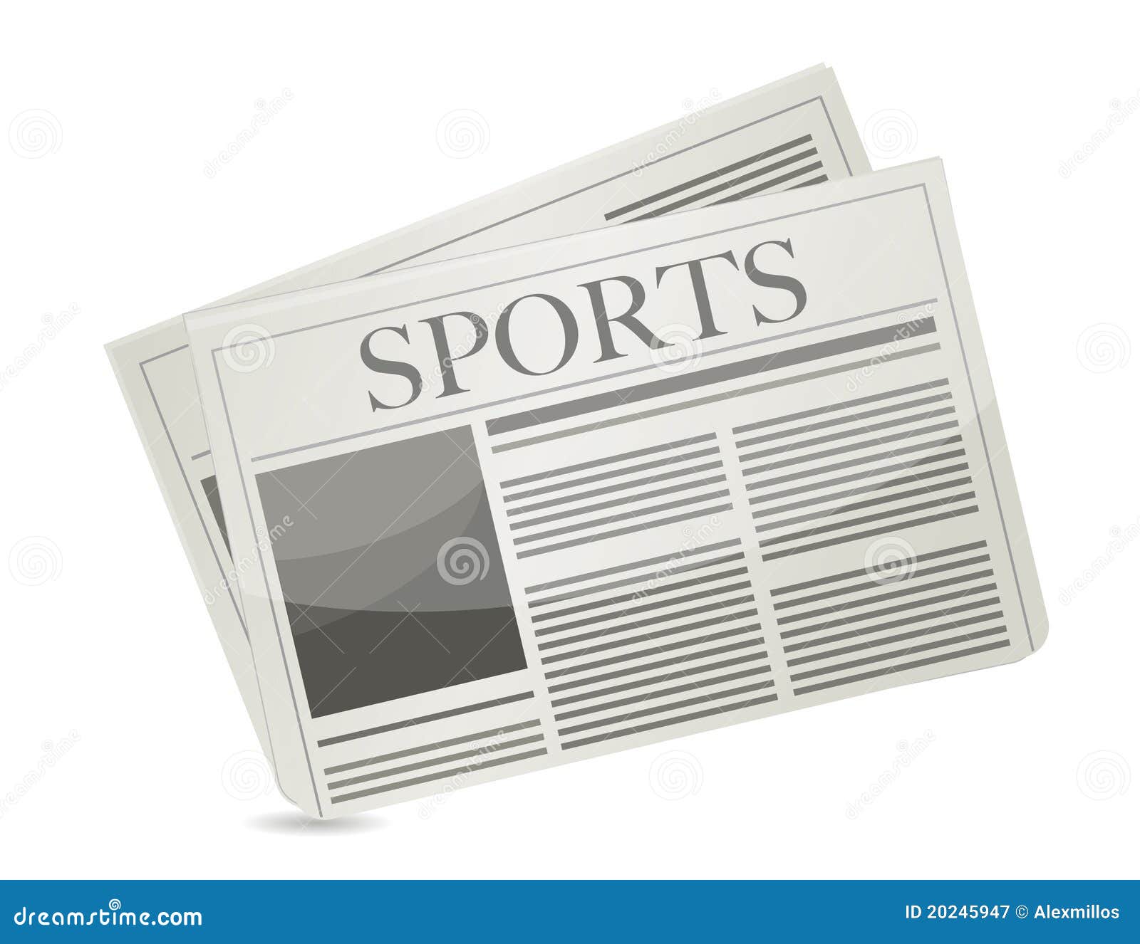Sports newspaper stock illustration. Illustration of interview 20245947