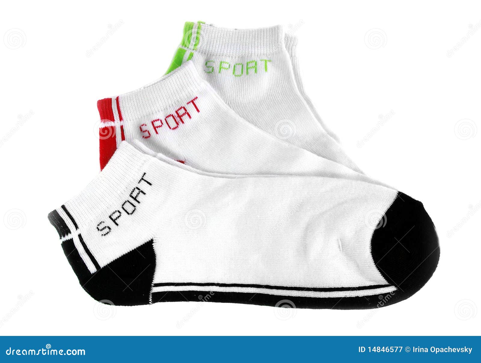 Sports socks stock image. Image of socks, isolated, strip - 14846577