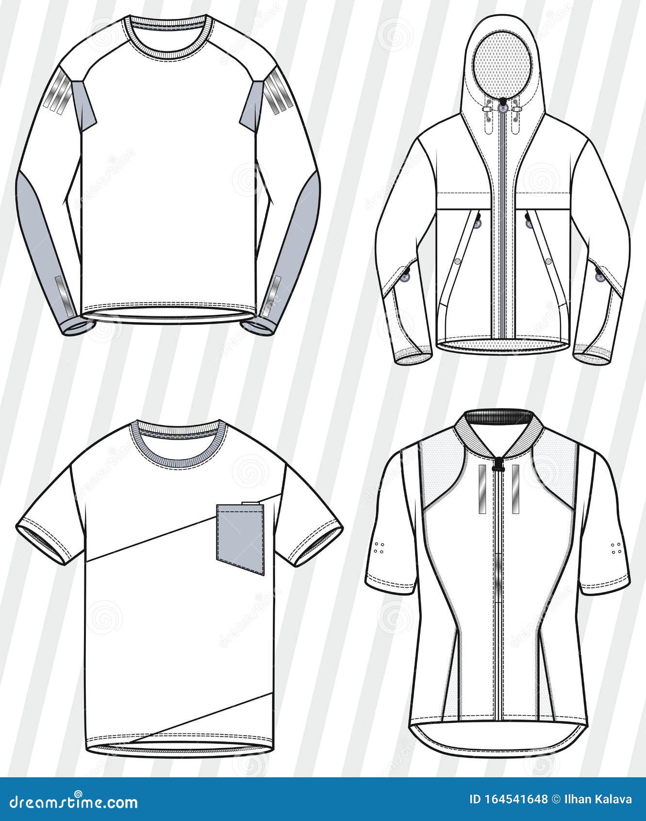 Sports Wear Vector Set. Clothing Templates,textile Mockup Illustration Sports Wear Vector Set. Clothing Templates,textile Mockup Illustration