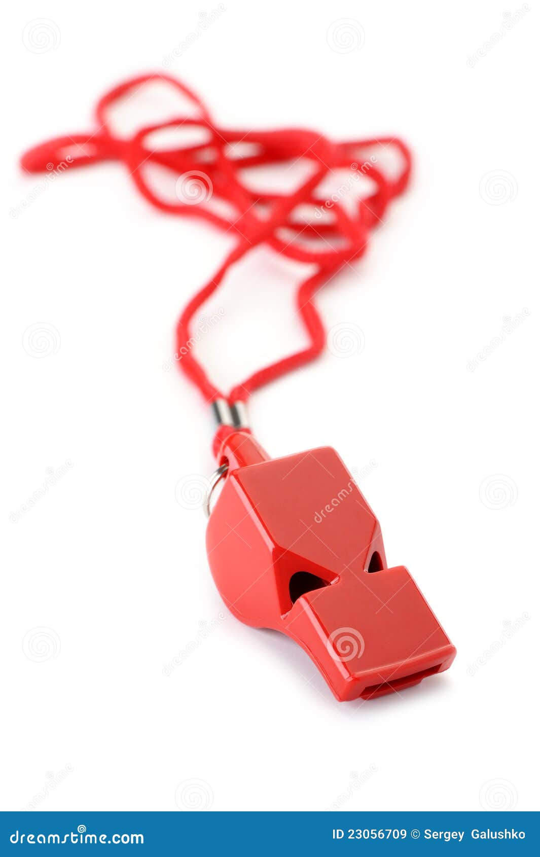 Sports Whistle With A Lace Royalty Free Stock Images - Image: 23056709