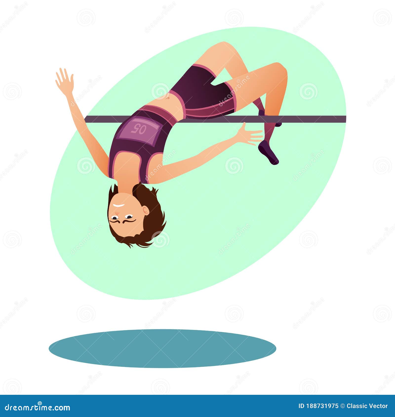 Sportsman Jumping Over Bar during Competition Stock Vector - Illustration of champion, athletics: 188731975 Sportsman Jumping Over Bar during Competition Stock Vector - Illustration of champion, athletics: 188731975