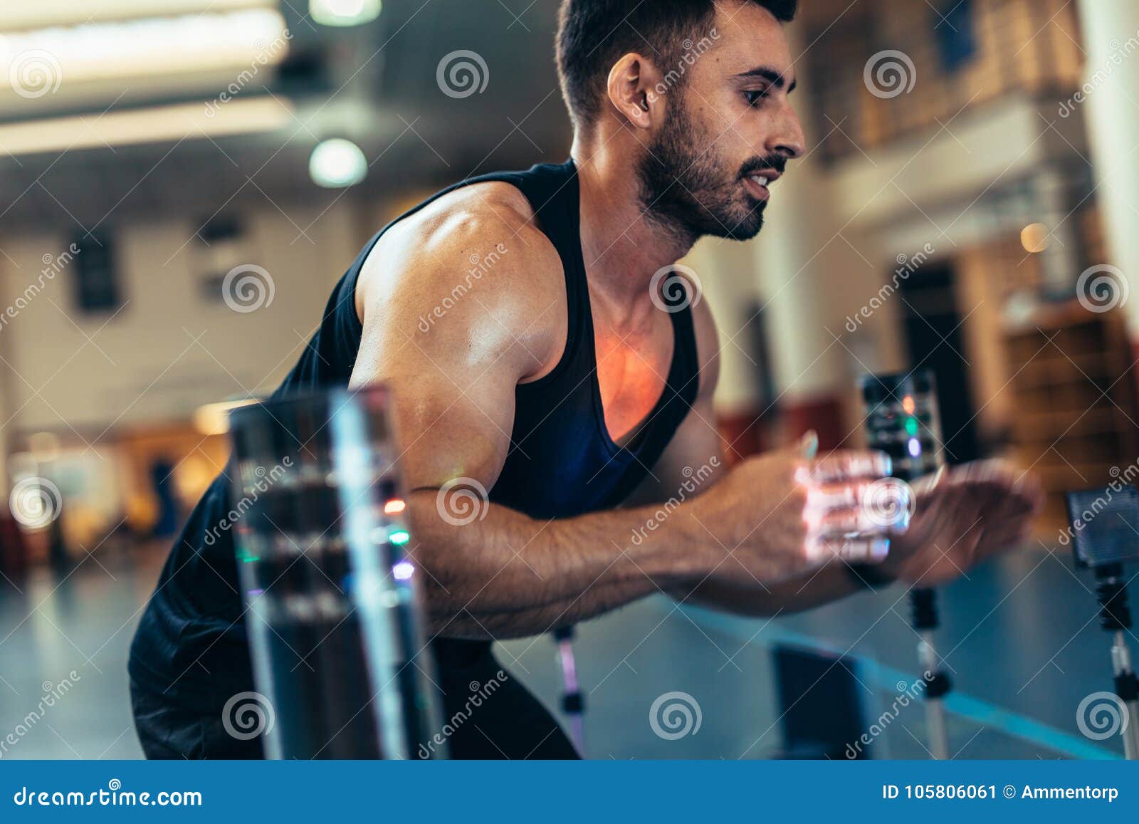 Sportsman Improving Hand Eye Coordination Stock Image Image of sports