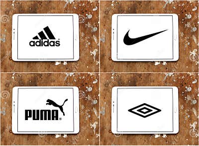 Sportswear Companies Brands Adidas , Nike , Puma , Umbro Editorial ...