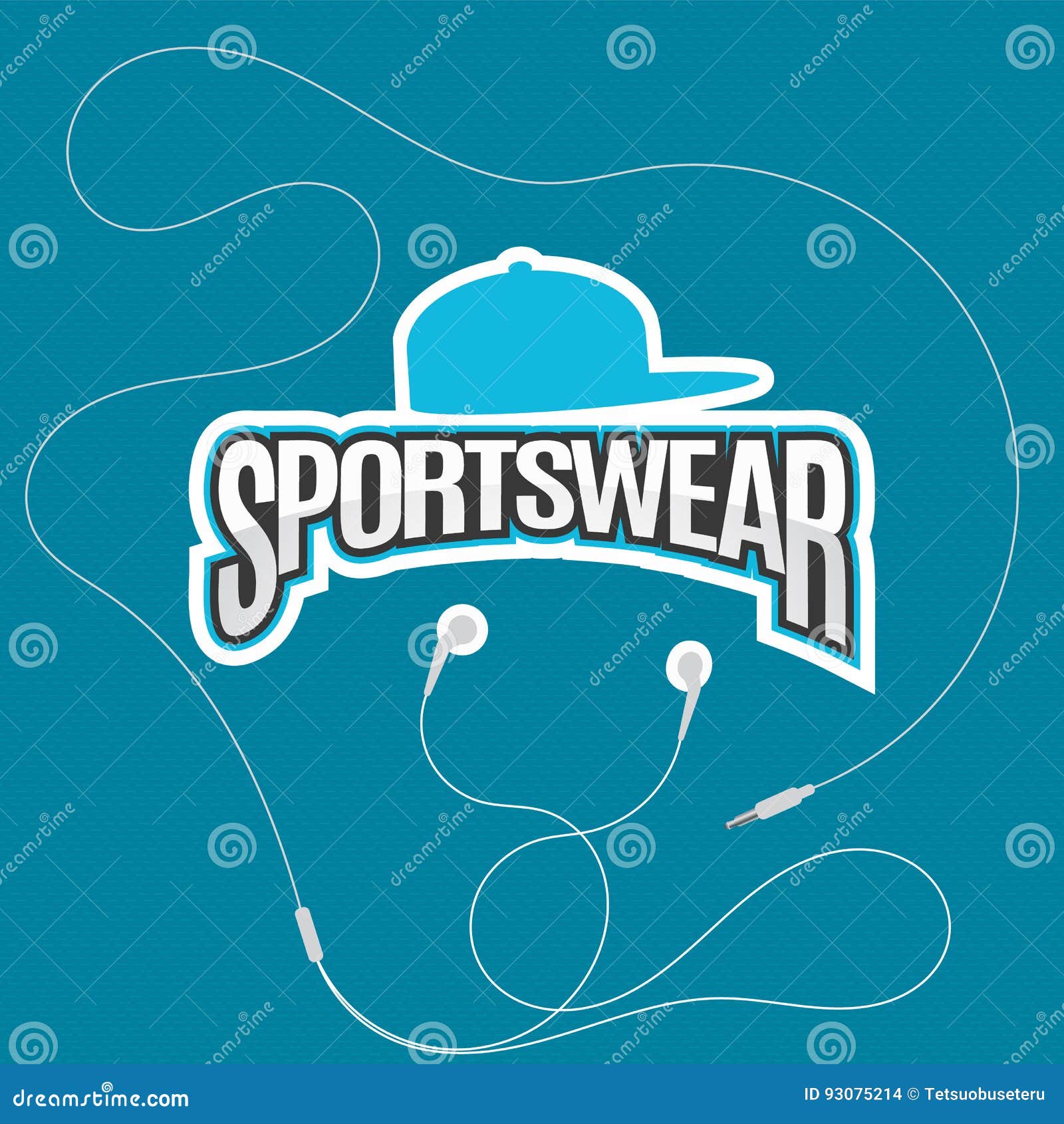 Sportswear stock vector. Illustration of graphic, background - 93075214