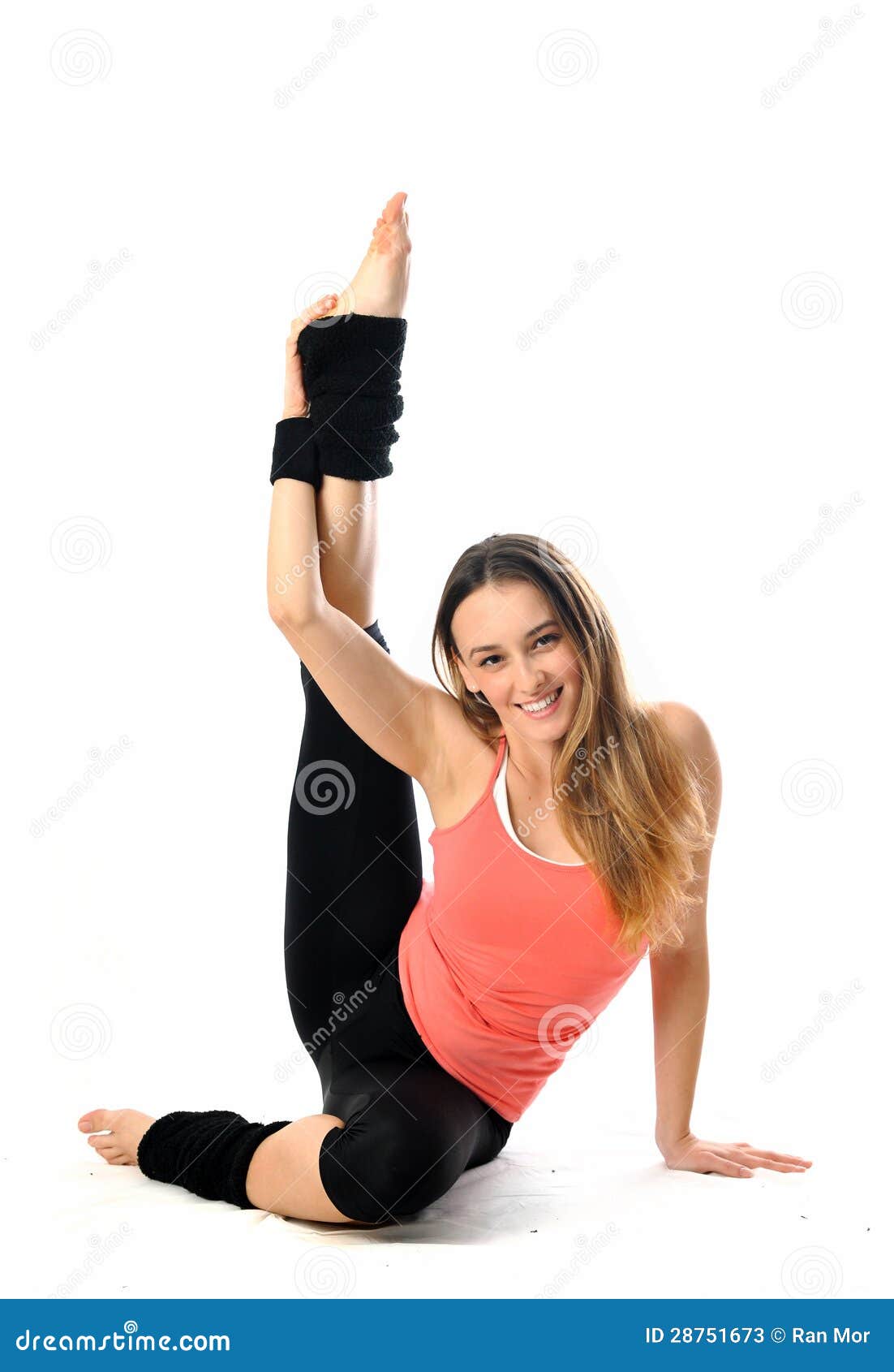 Sporty Aerobics Girl stock image. Image of limber, loss - 28751673