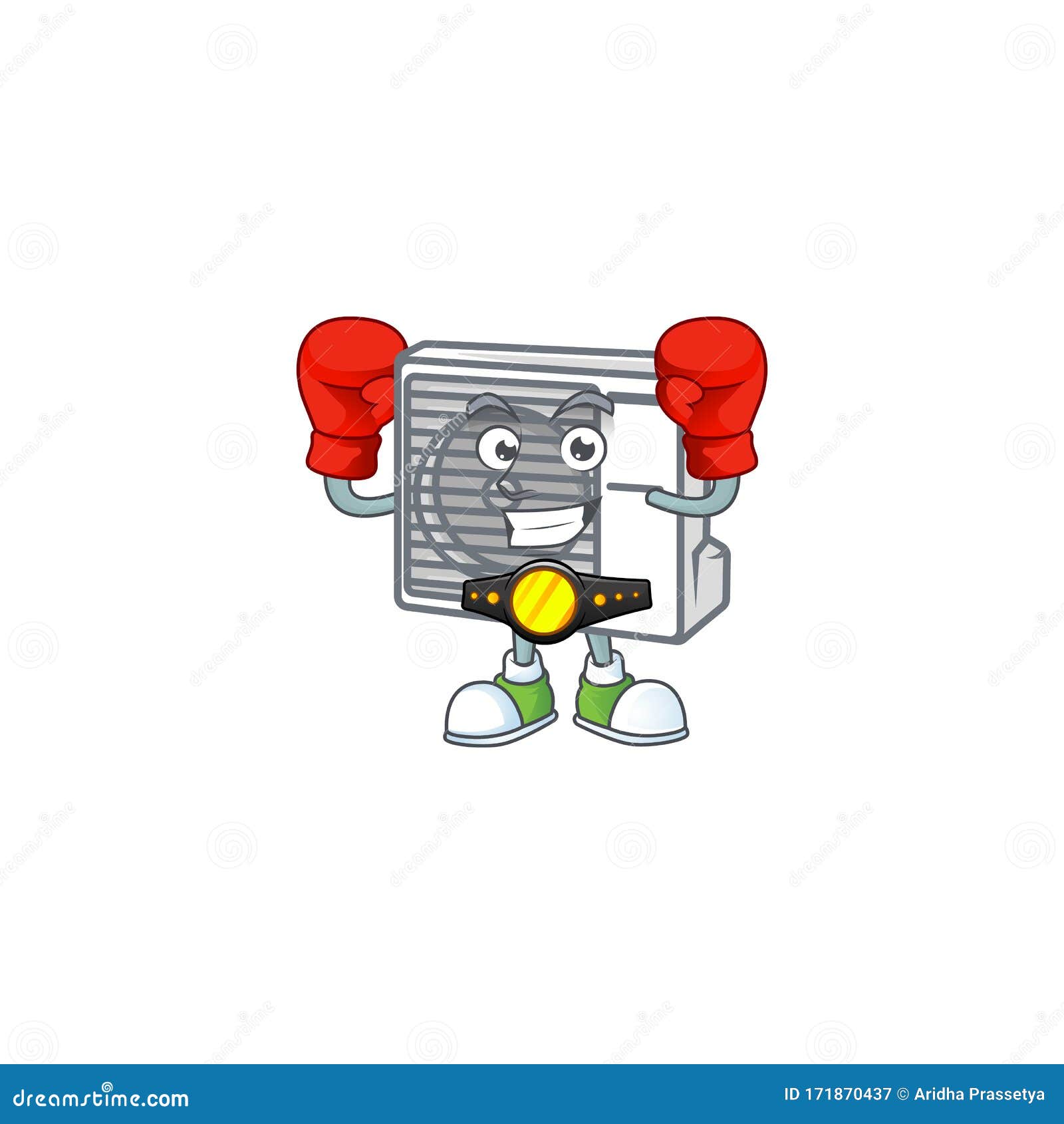 A Sporty Boxing Split Air Conditioner Cartoon Character Design Style Stock Vector - Illustration of cute, refresh: 171870437 A Sporty Boxing Split Air Conditioner Cartoon Character Design Style Stock Vector - Illustration of cute, refresh: 171870437