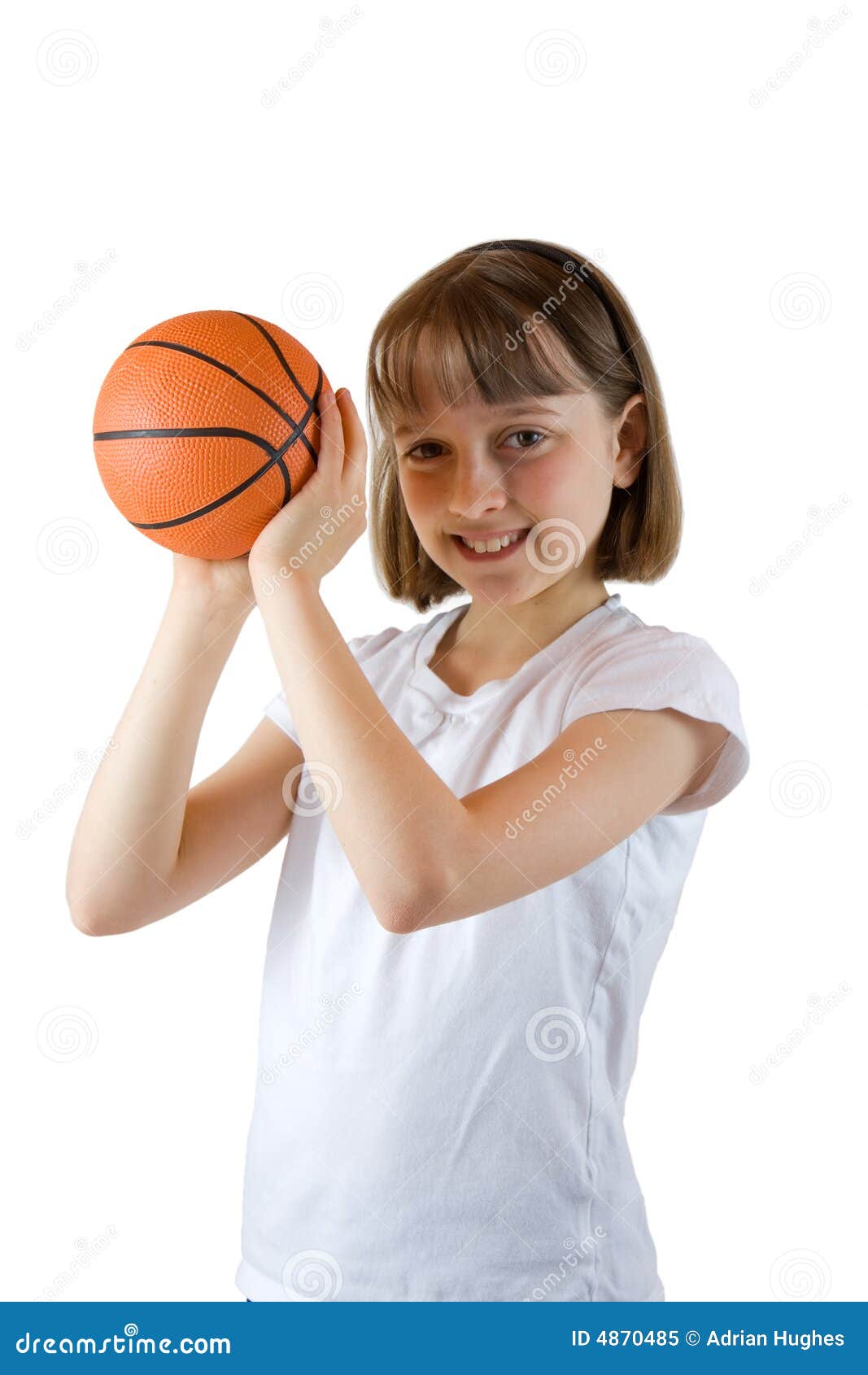 Sporty Girl stock image. Image of girl, basketball, compete 4870485